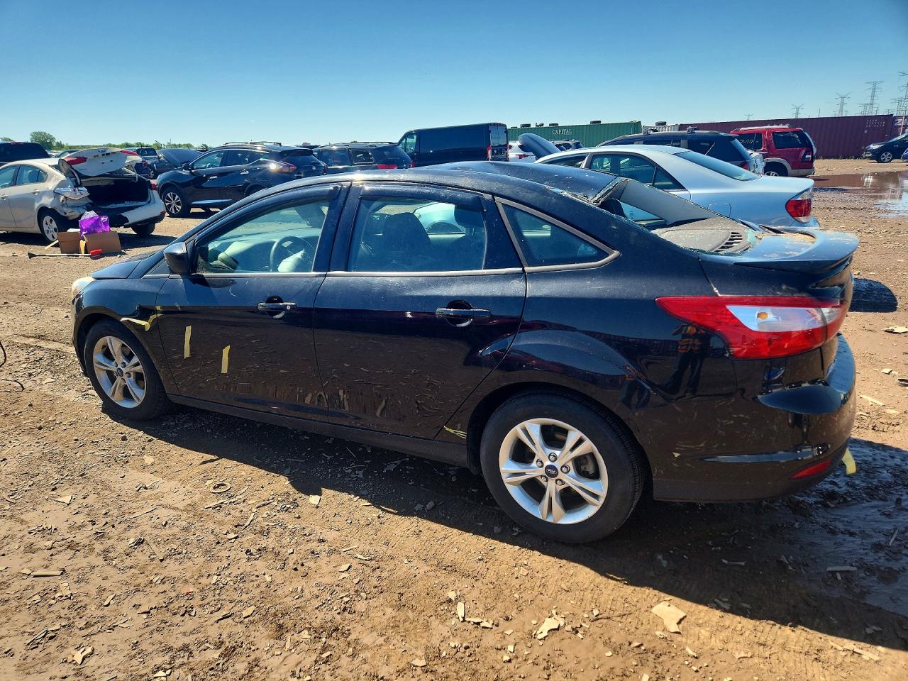 2012 Ford Focus Se Black vin: 1FAHP3F2XCL421466
