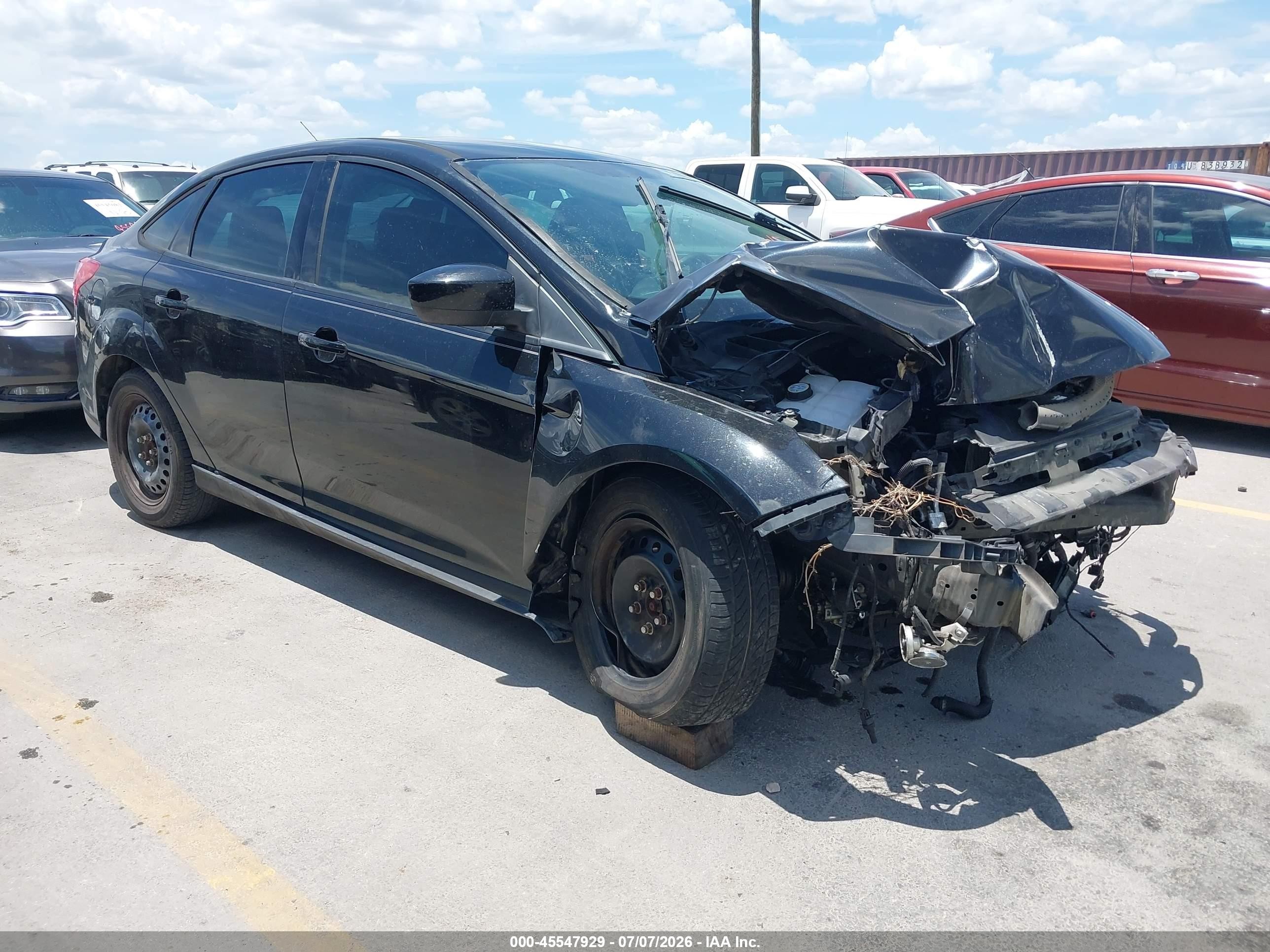 2012 Ford Focus Se Black vin: 1FAHP3F2XCL435237