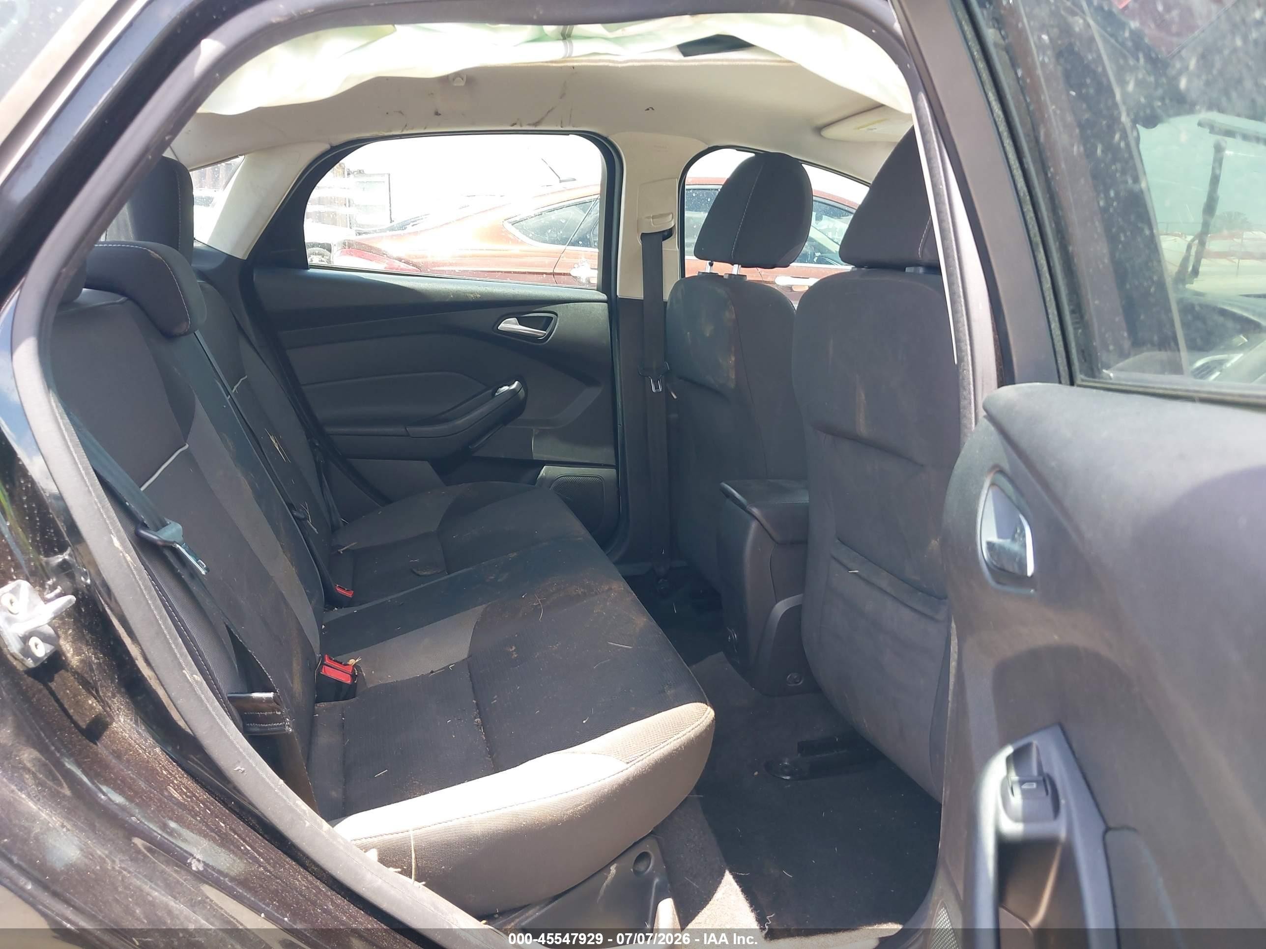 2012 Ford Focus Se Black vin: 1FAHP3F2XCL435237