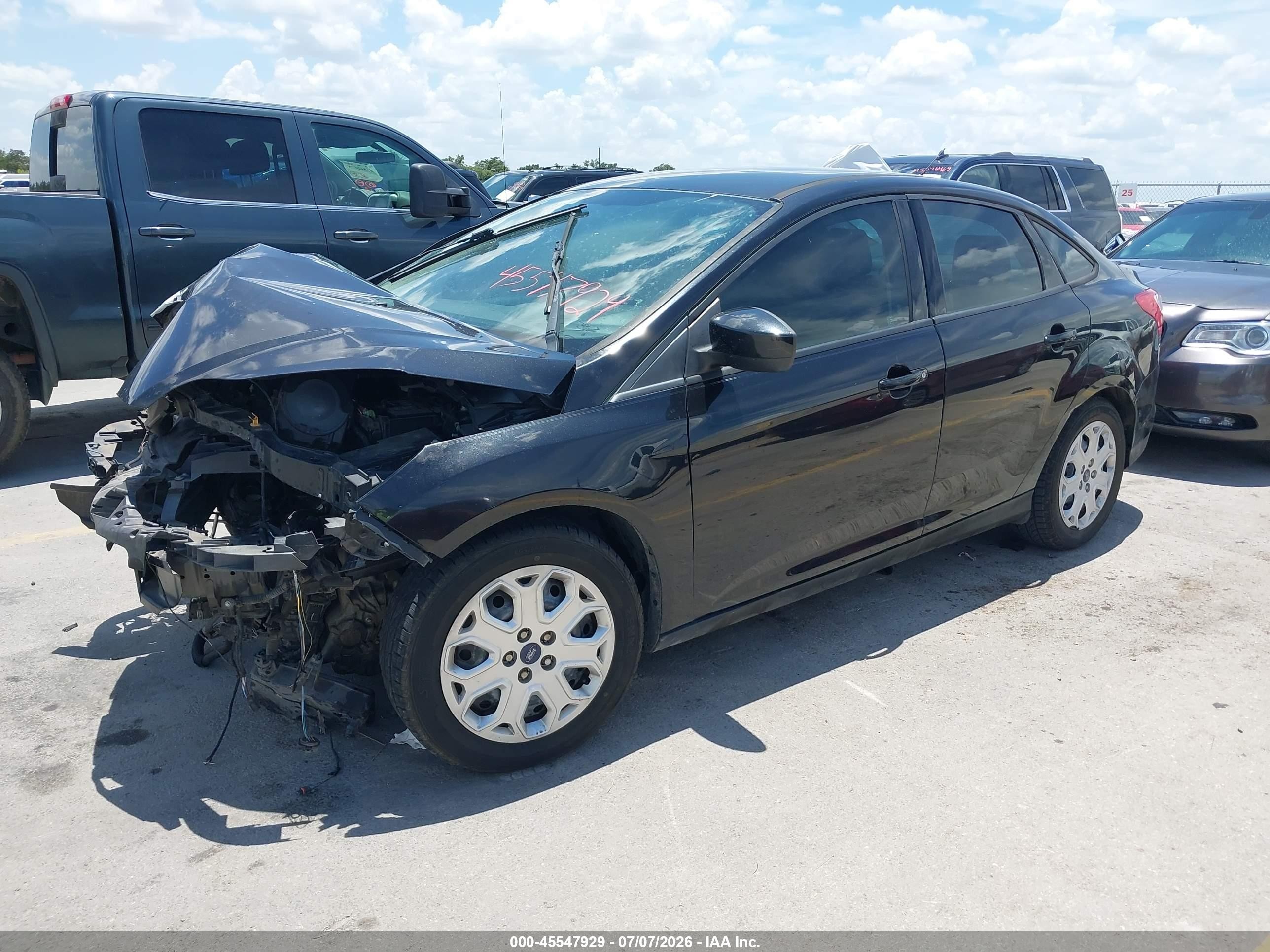 2012 Ford Focus Se Black vin: 1FAHP3F2XCL435237