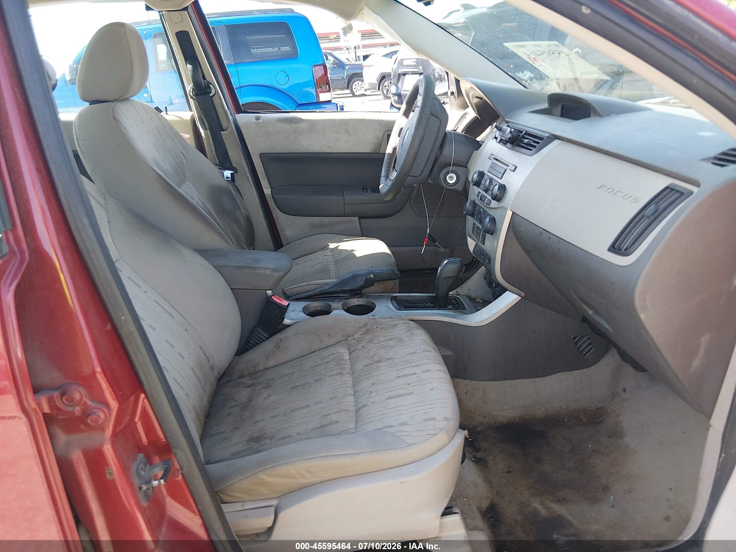 2010 Ford Focus Se Red vin: 1FAHP3FN0AW115799