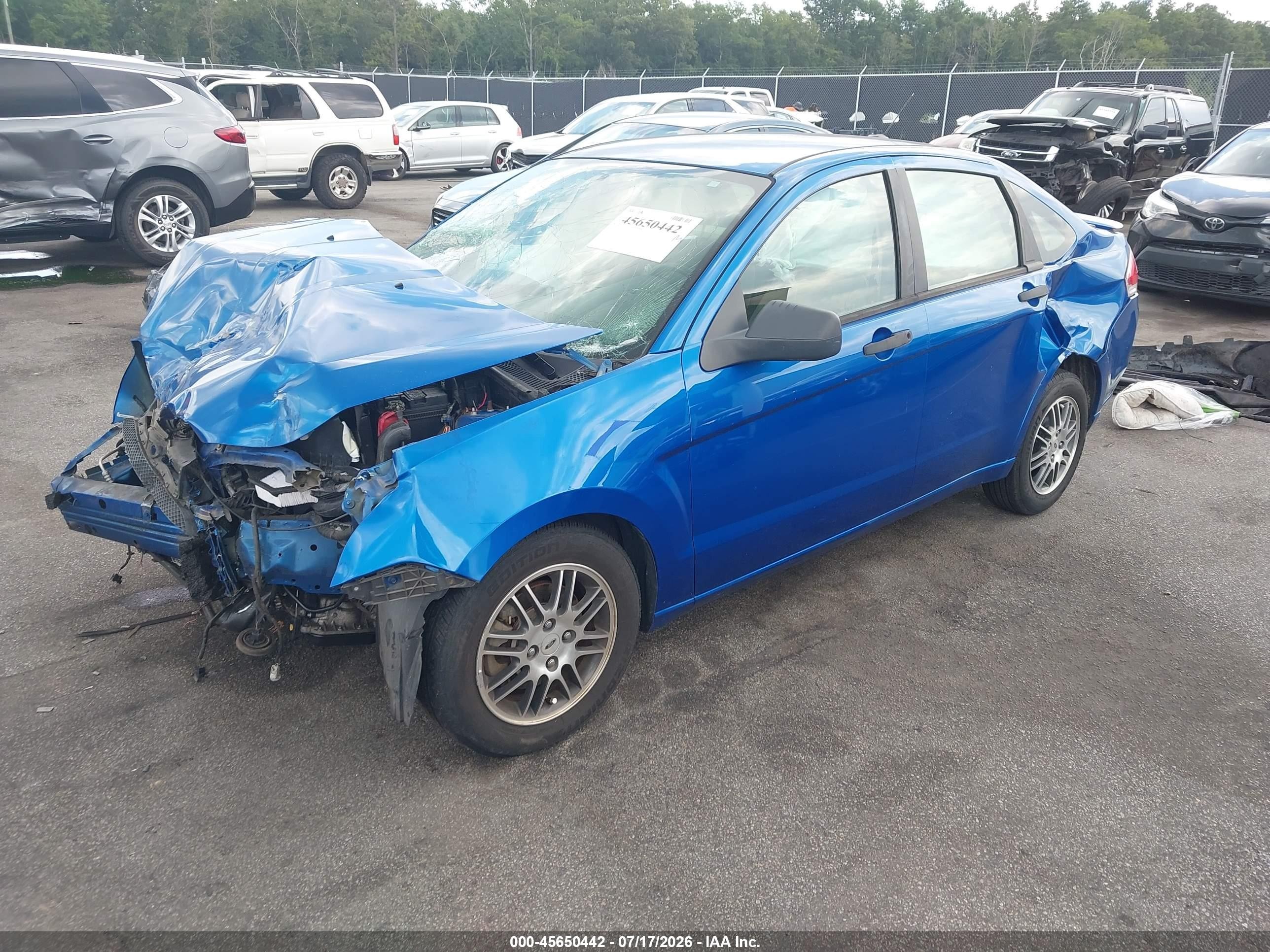 2010 Ford Focus Se Синий vin: 1FAHP3FN0AW116015