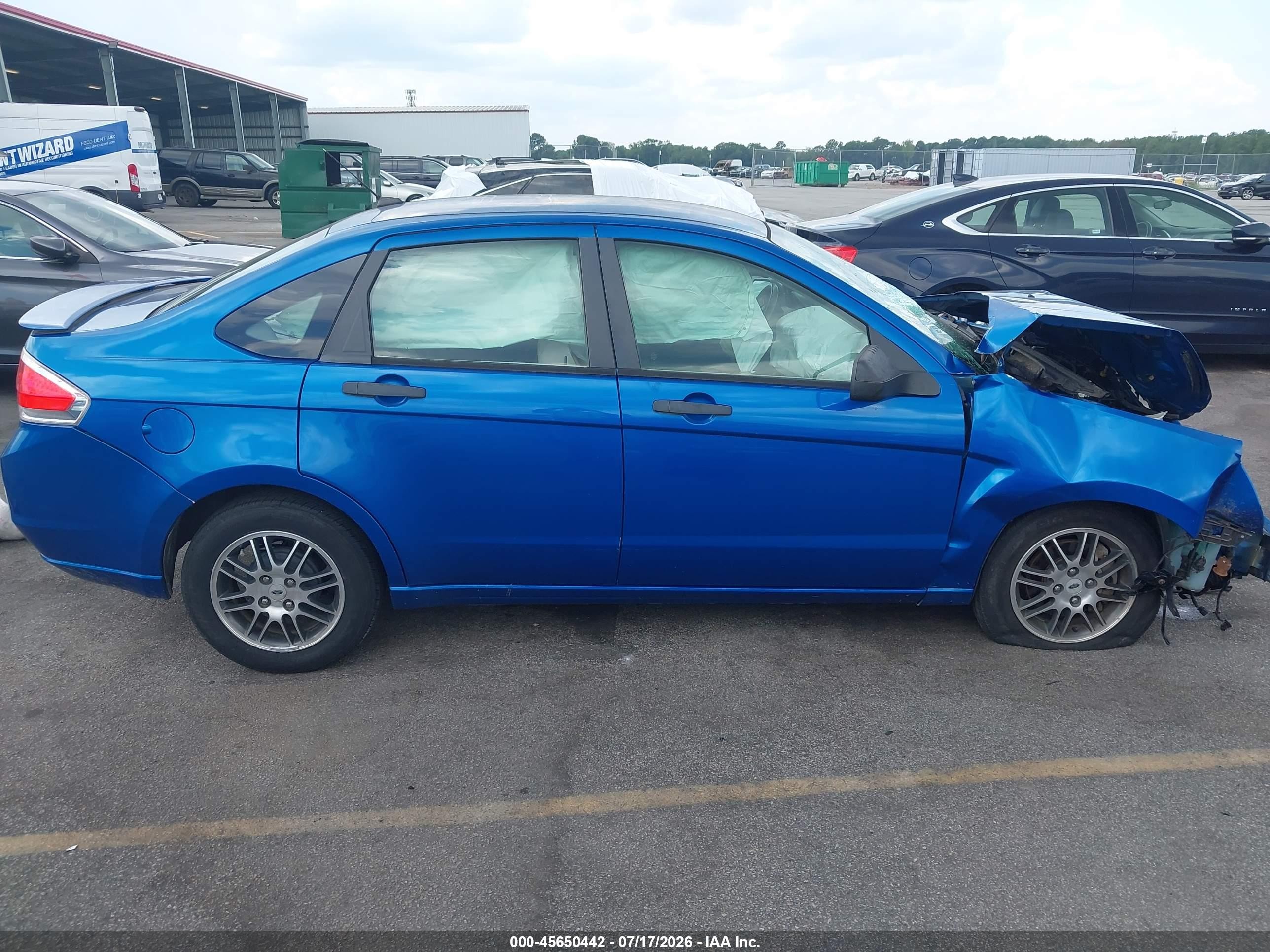 2010 Ford Focus Se Синий vin: 1FAHP3FN0AW116015