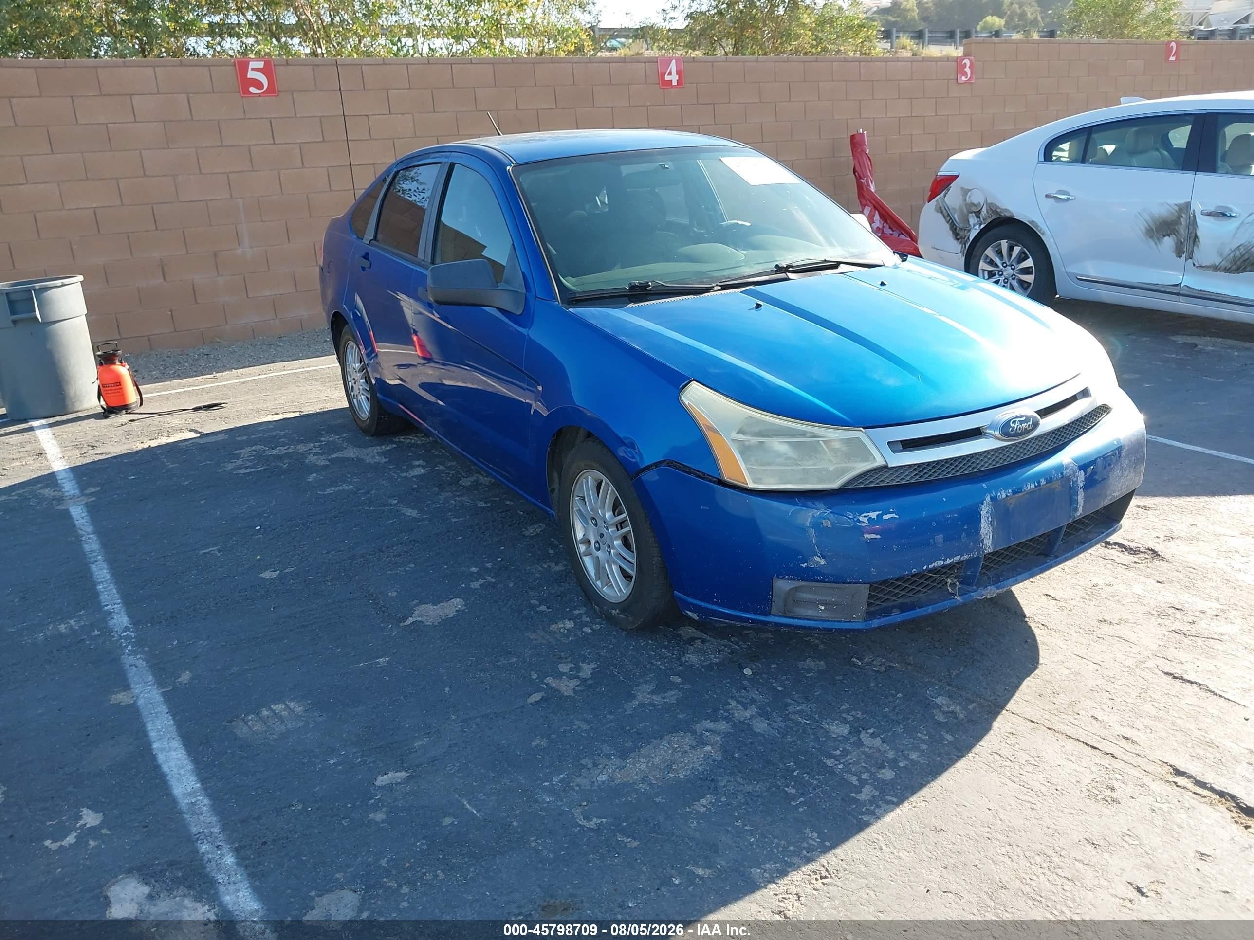 2010 Ford Focus Se Blue vin: 1FAHP3FN0AW121859