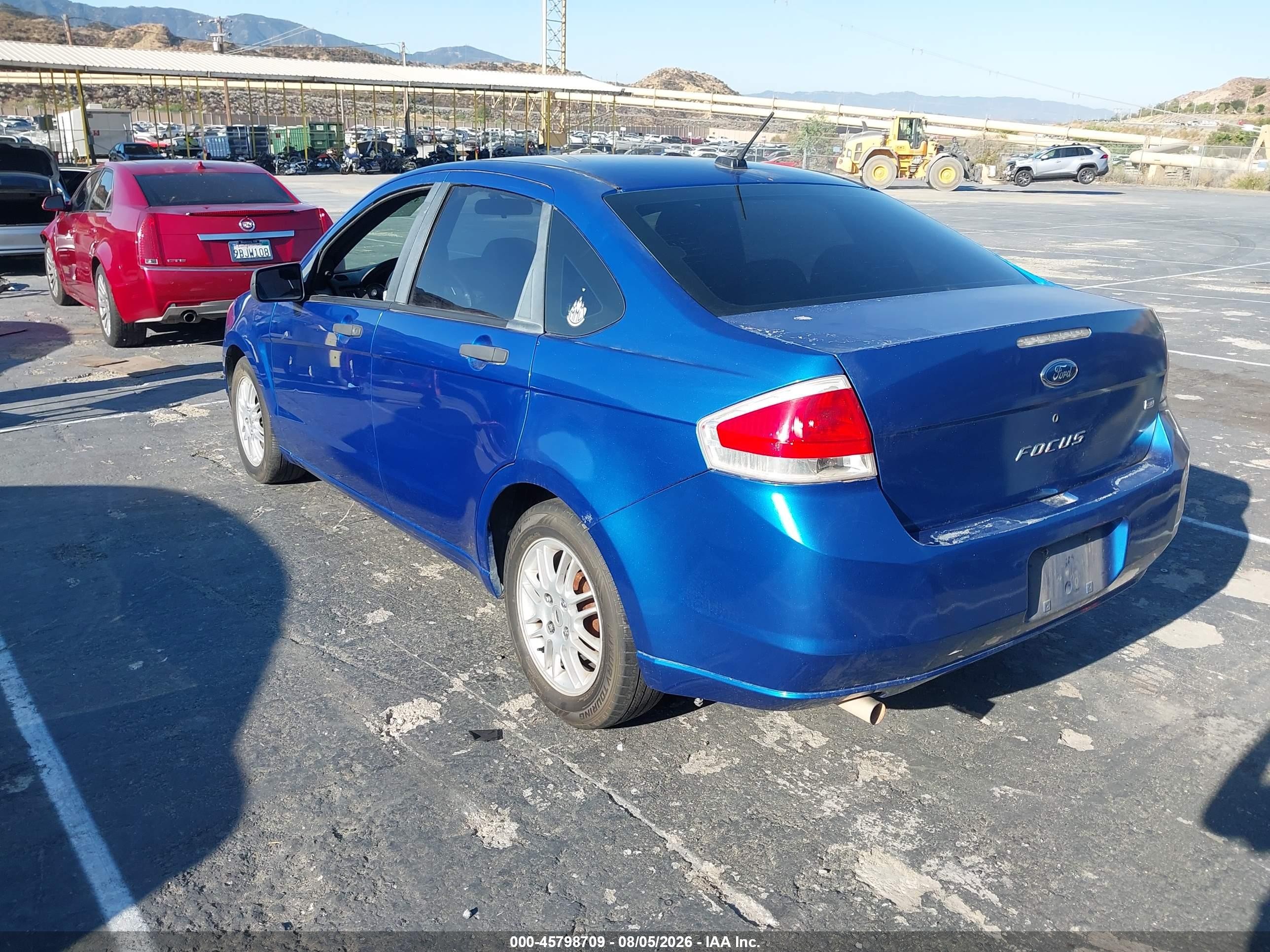 2010 Ford Focus Se Blue vin: 1FAHP3FN0AW121859