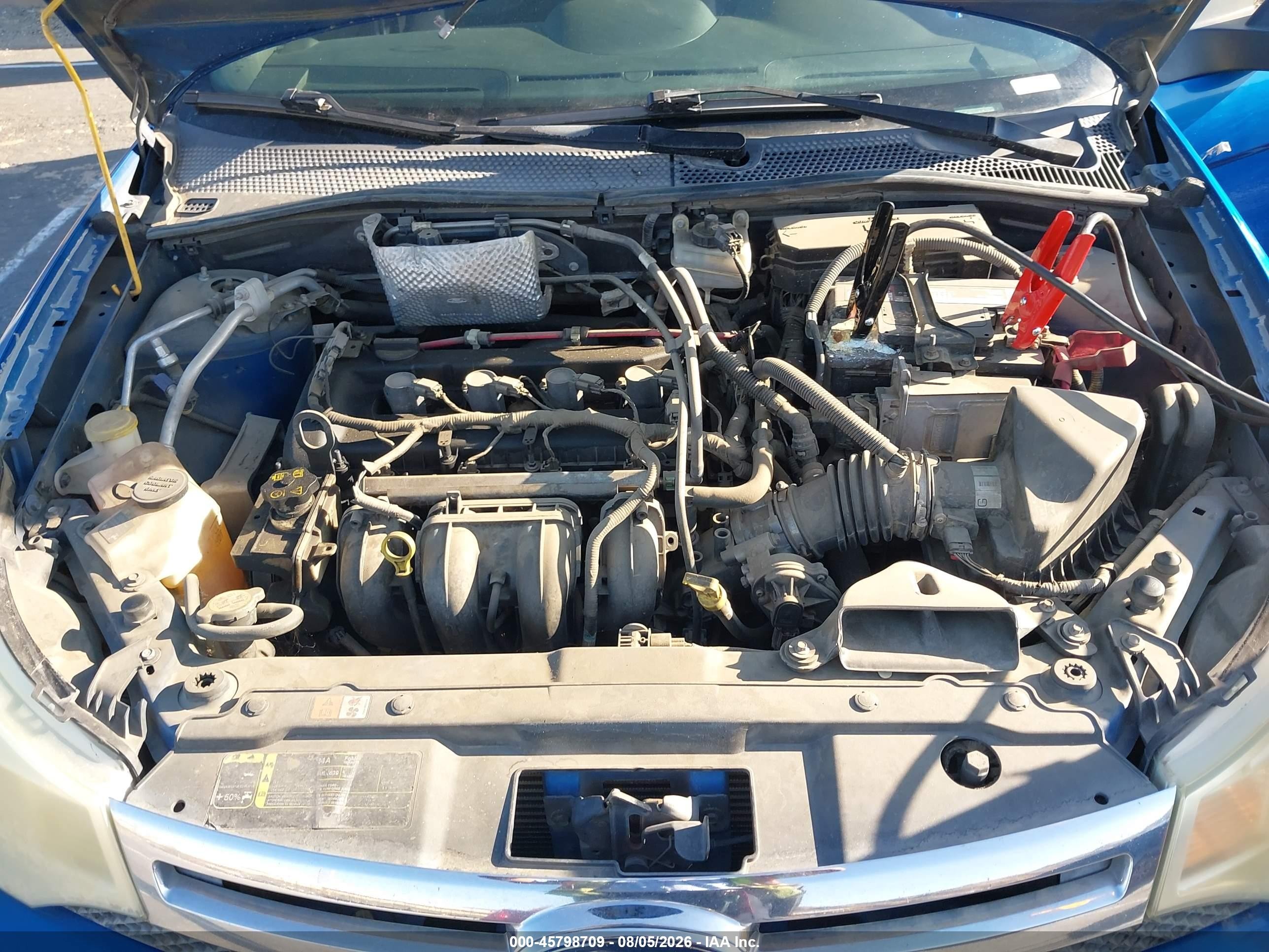 2010 Ford Focus Se Blue vin: 1FAHP3FN0AW121859