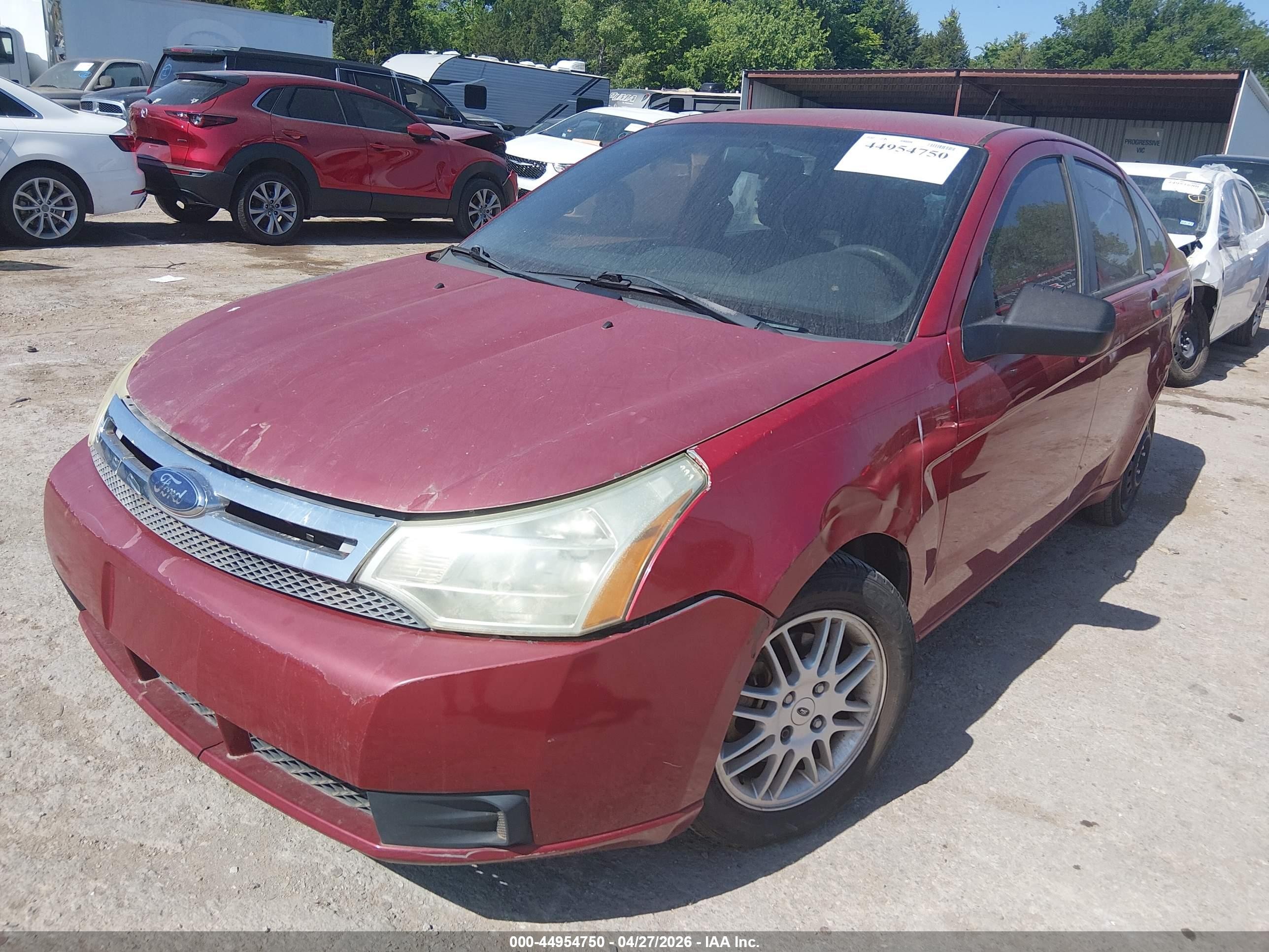 2010 Ford Focus Se Red vin: 1FAHP3FN0AW173637