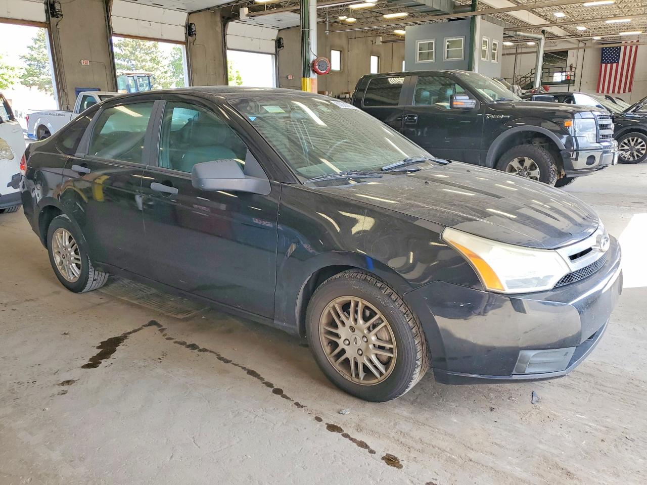 2010 Ford Focus Se Black vin: 1FAHP3FN0AW248658