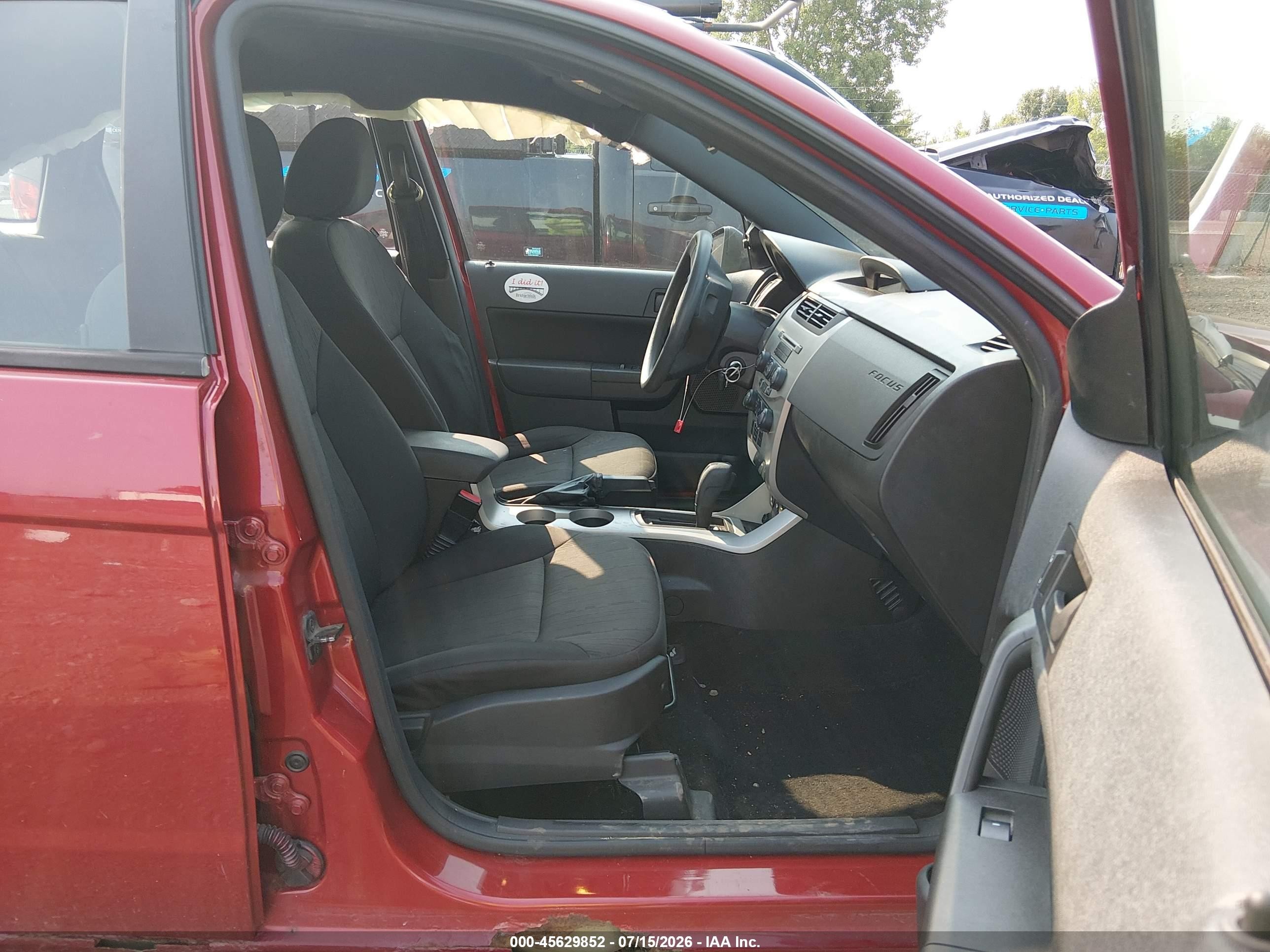 2010 Ford Focus Se Red vin: 1FAHP3FN0AW278212