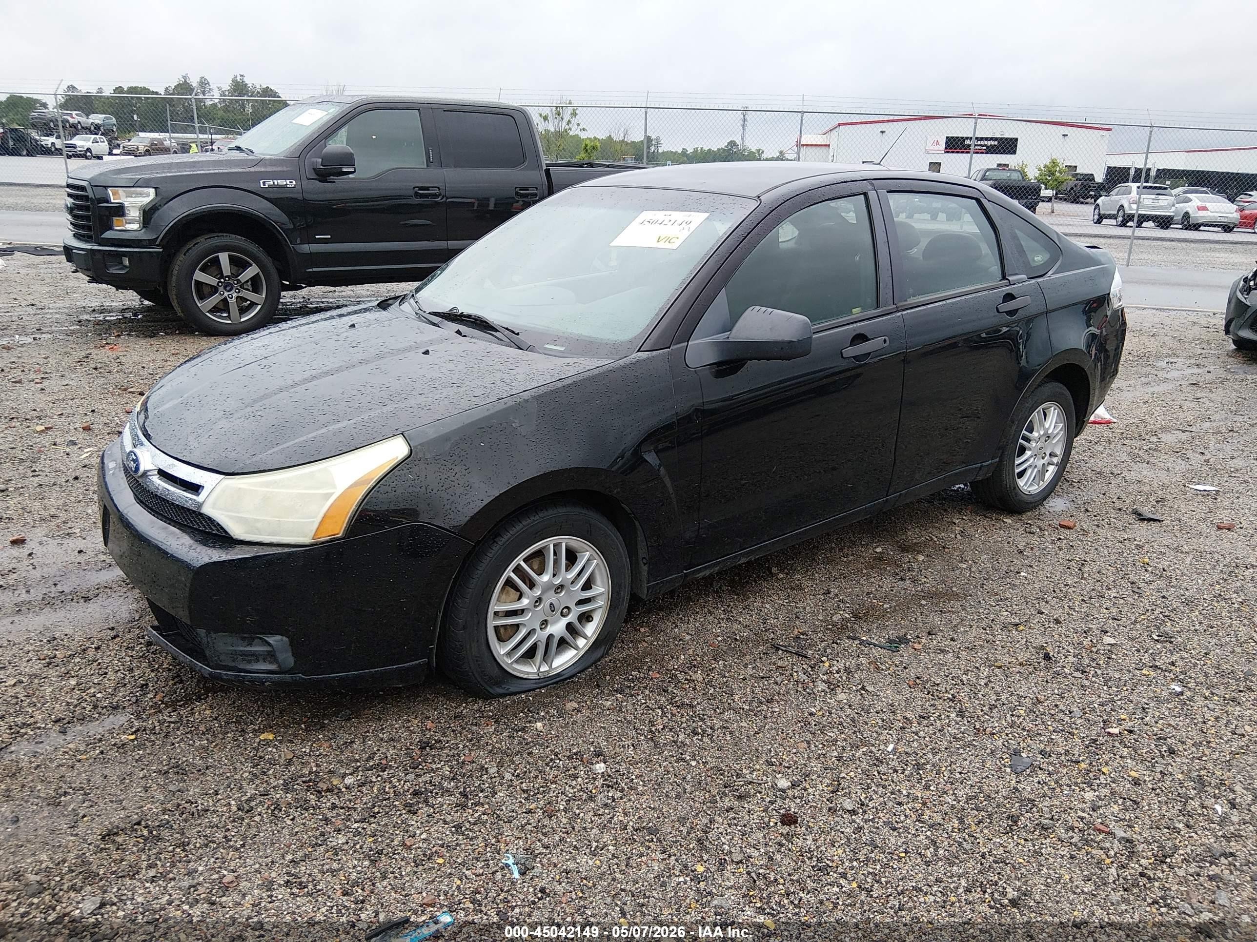 2010 Ford Focus Se Black vin: 1FAHP3FN0AW286049