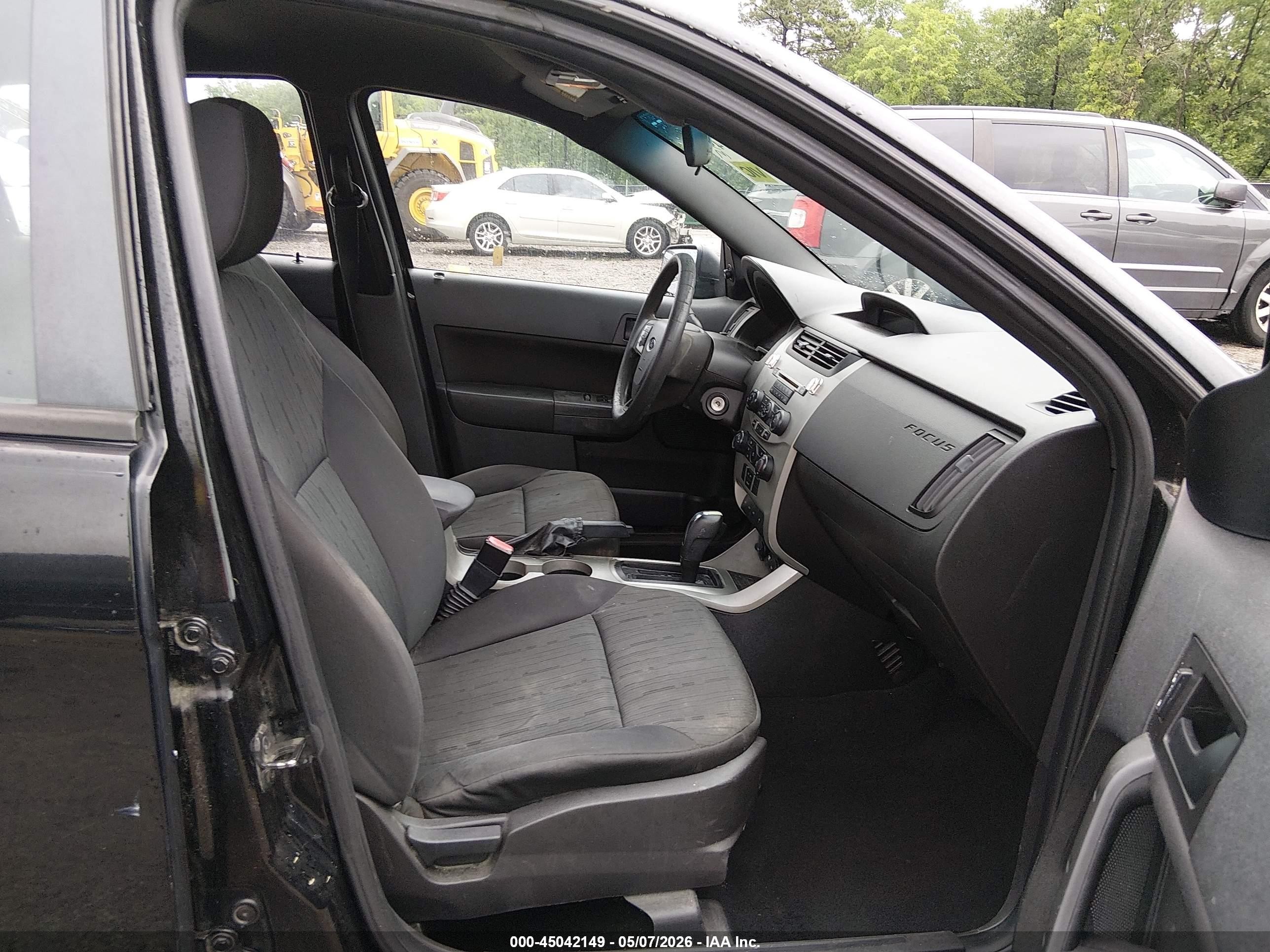 2010 Ford Focus Se Black vin: 1FAHP3FN0AW286049