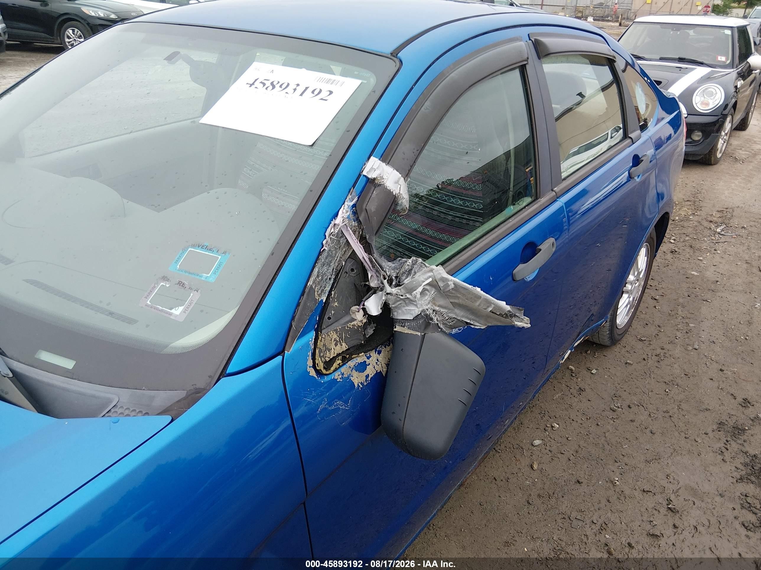 2010 Ford Focus Se Синий vin: 1FAHP3FN0AW298265