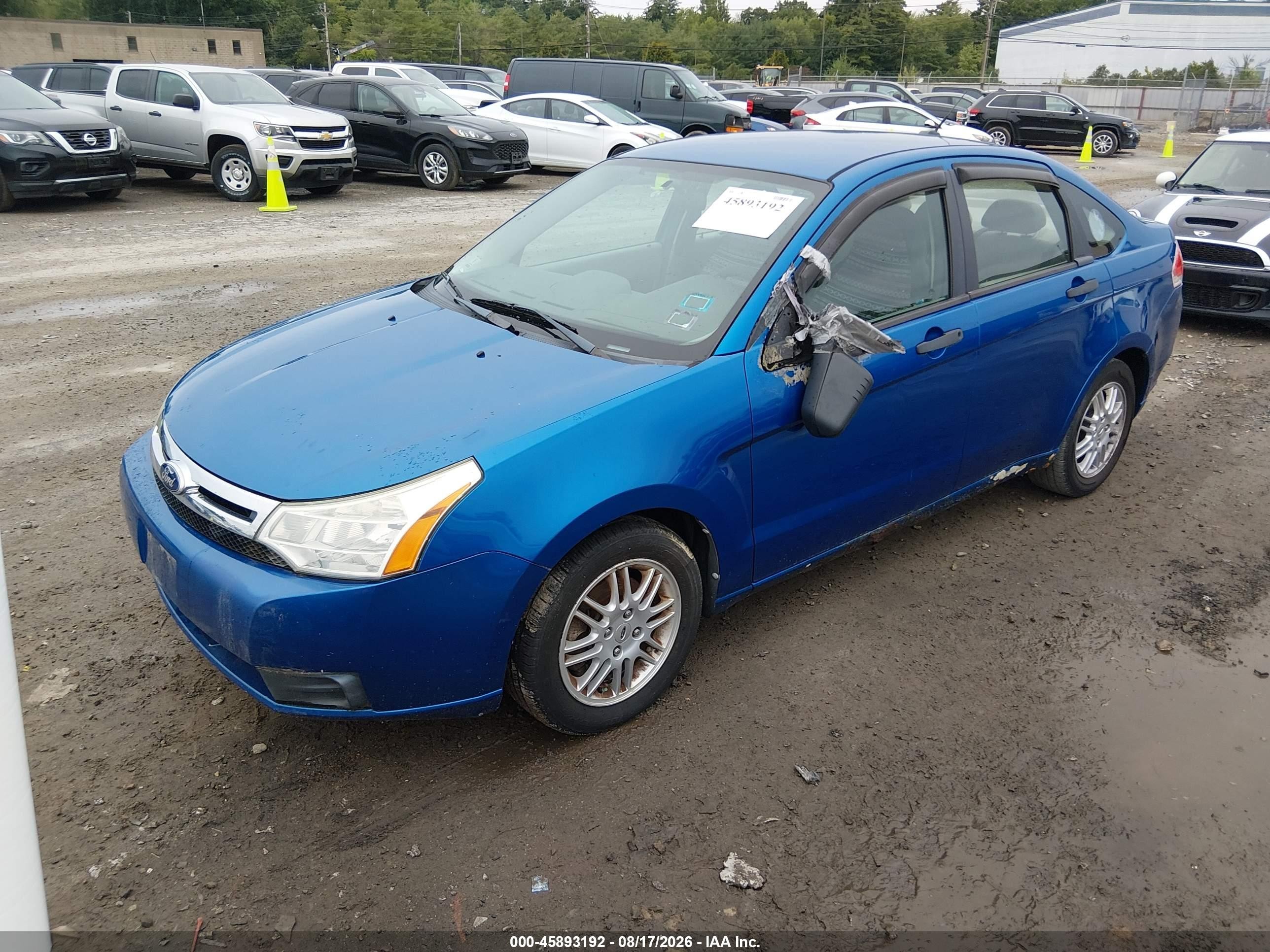 2010 Ford Focus Se Синий vin: 1FAHP3FN0AW298265