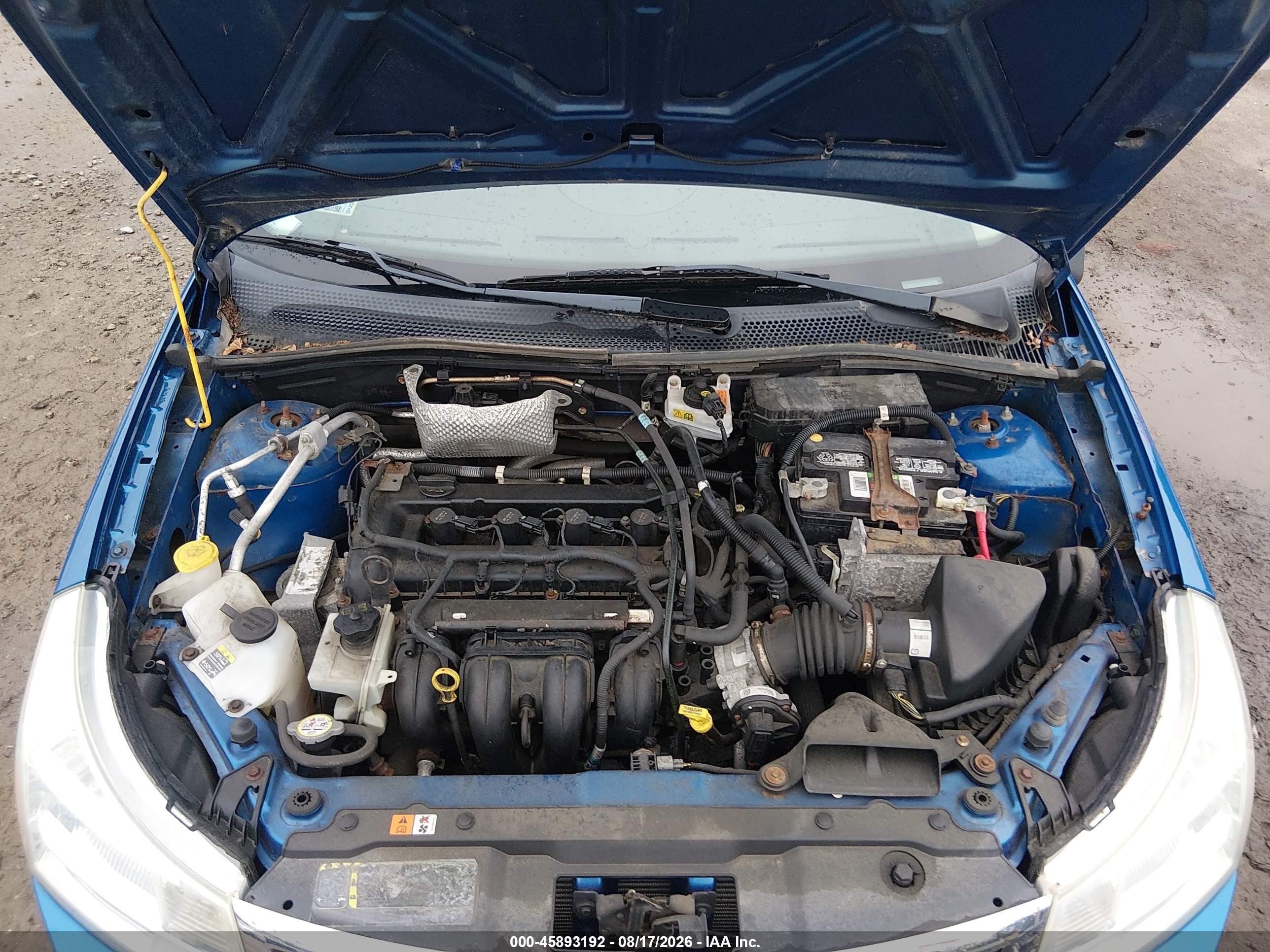 2010 Ford Focus Se Синий vin: 1FAHP3FN0AW298265