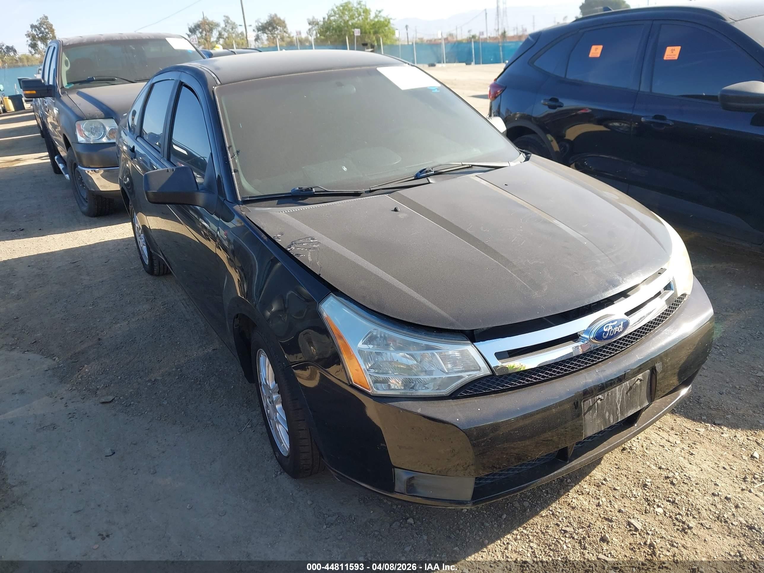 2010 Ford Focus Se Black vin: 1FAHP3FN0AW299206