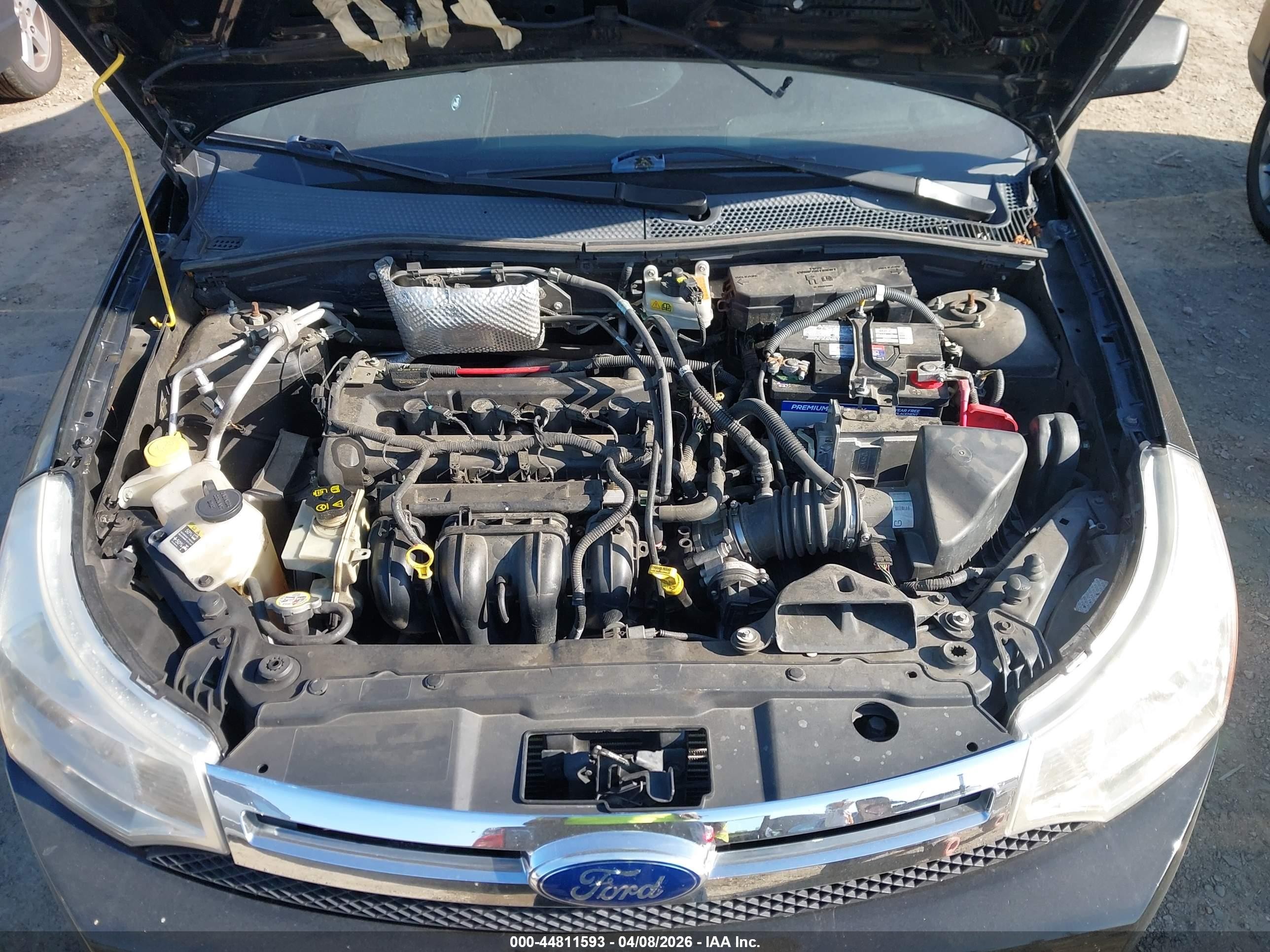 2010 Ford Focus Se Black vin: 1FAHP3FN0AW299206