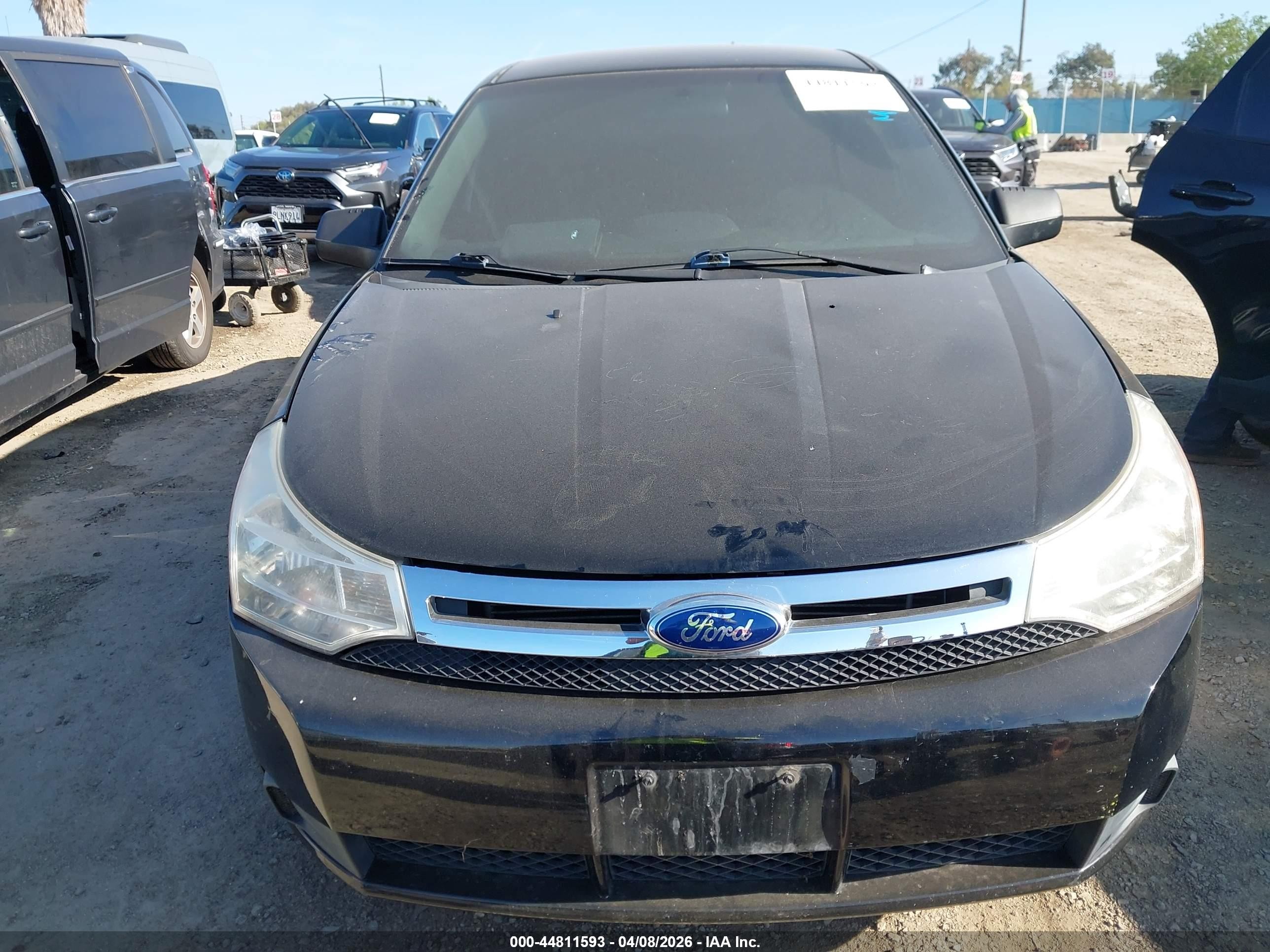 2010 Ford Focus Se Black vin: 1FAHP3FN0AW299206