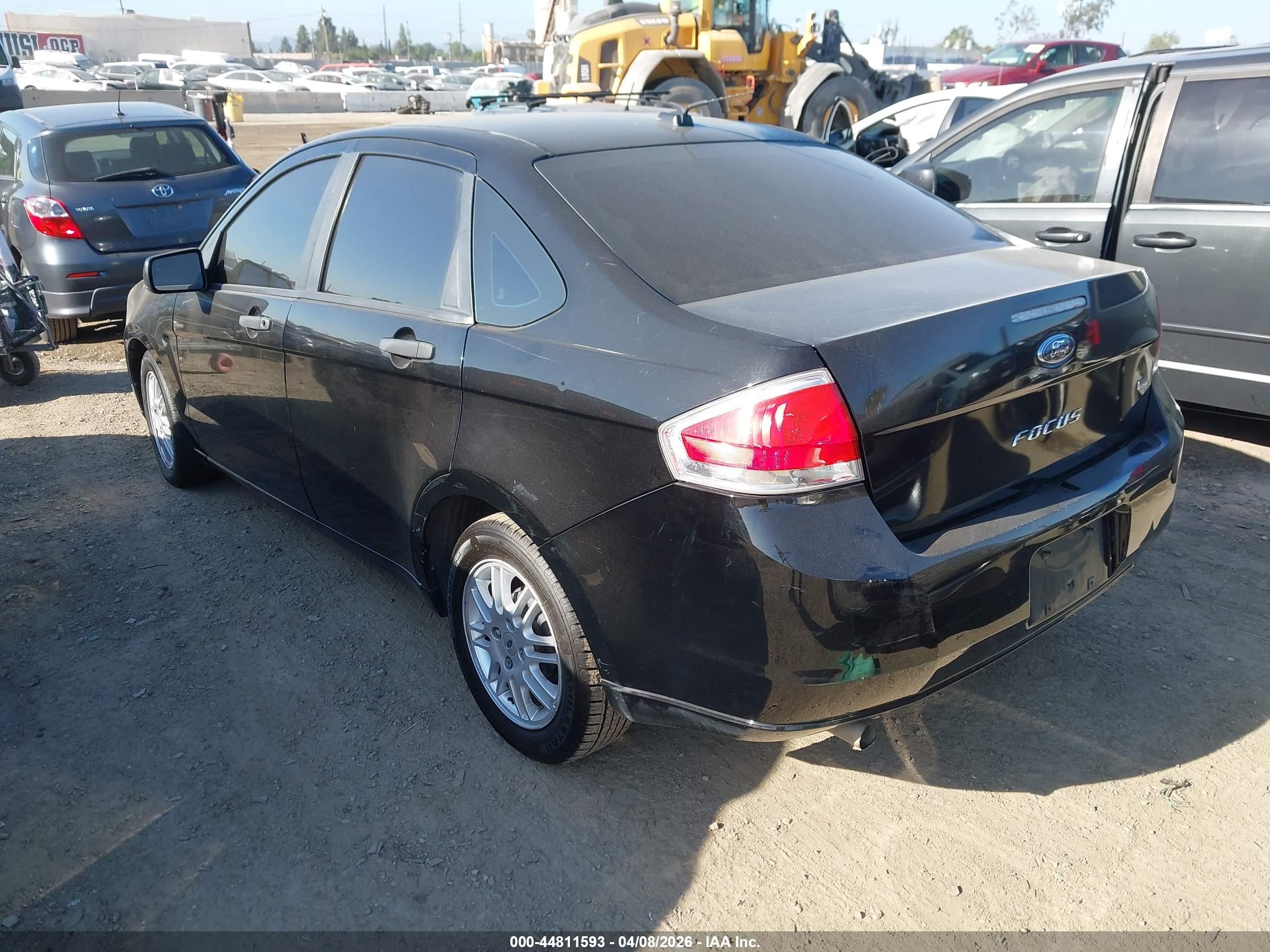 2010 Ford Focus Se Black vin: 1FAHP3FN0AW299206