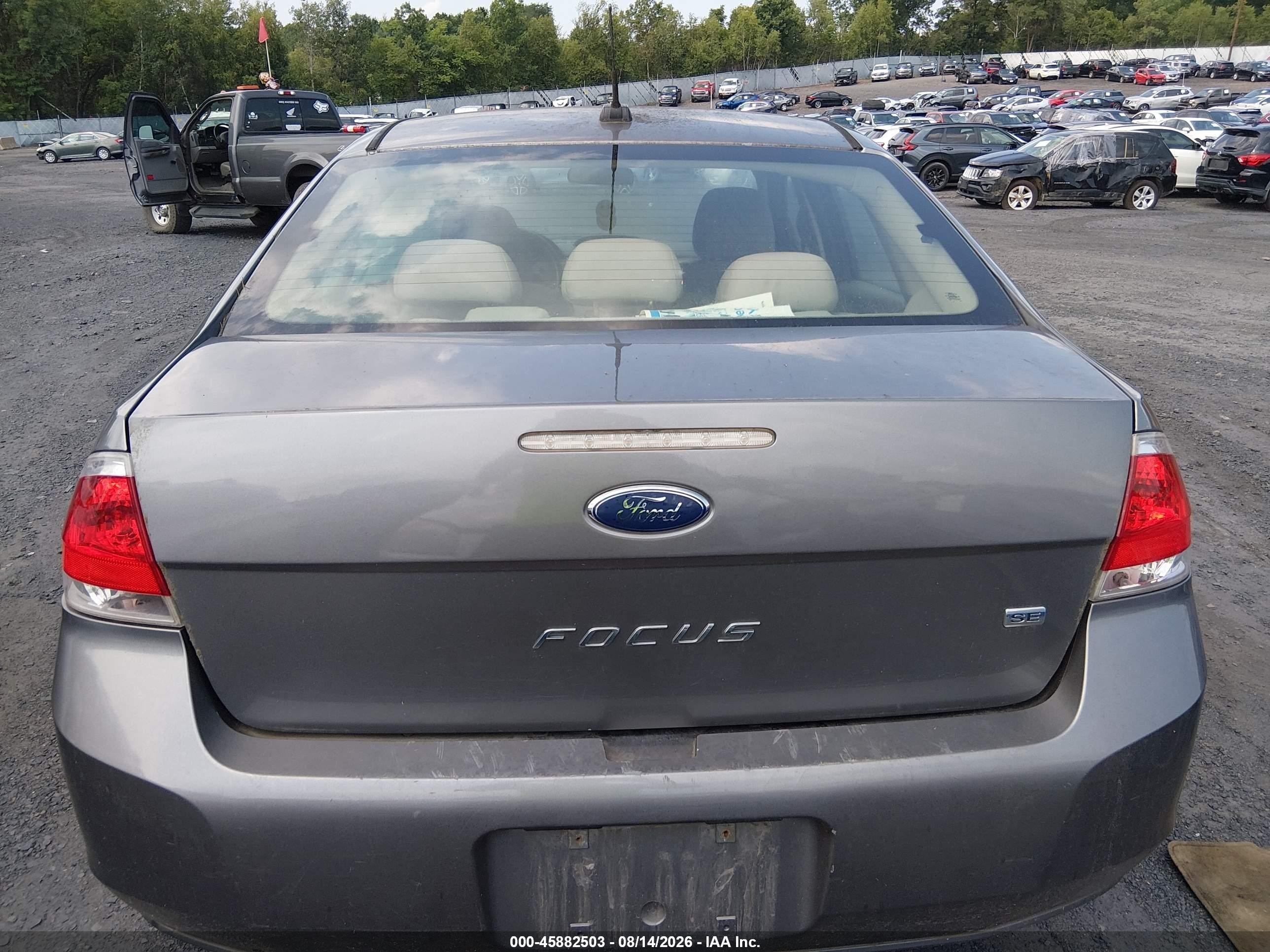 2011 Ford Focus Se Gray vin: 1FAHP3FN0BW115092