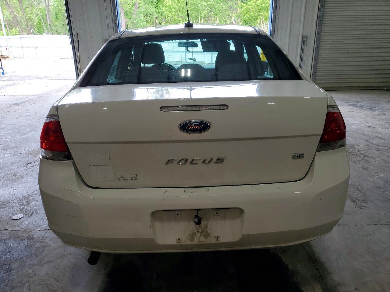 2011 Ford Focus Se White vin: 1FAHP3FN0BW198281