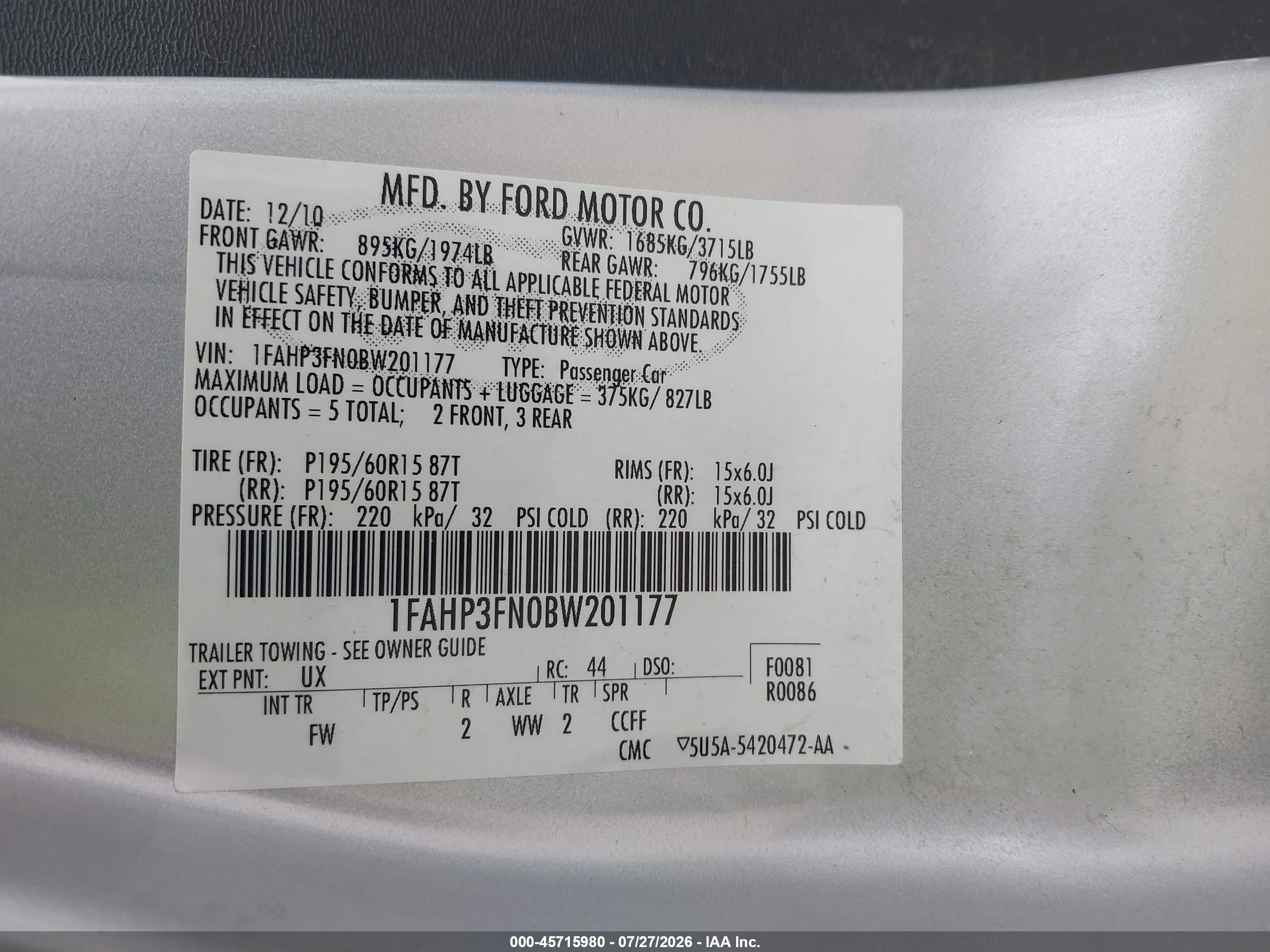 2011 Ford Focus Se Серебряный vin: 1FAHP3FN0BW201177