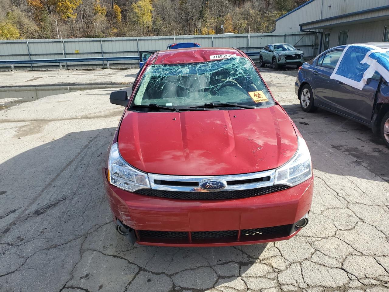 2010 Ford Focus Se Красный vin: 1FAHP3FN1AW131719