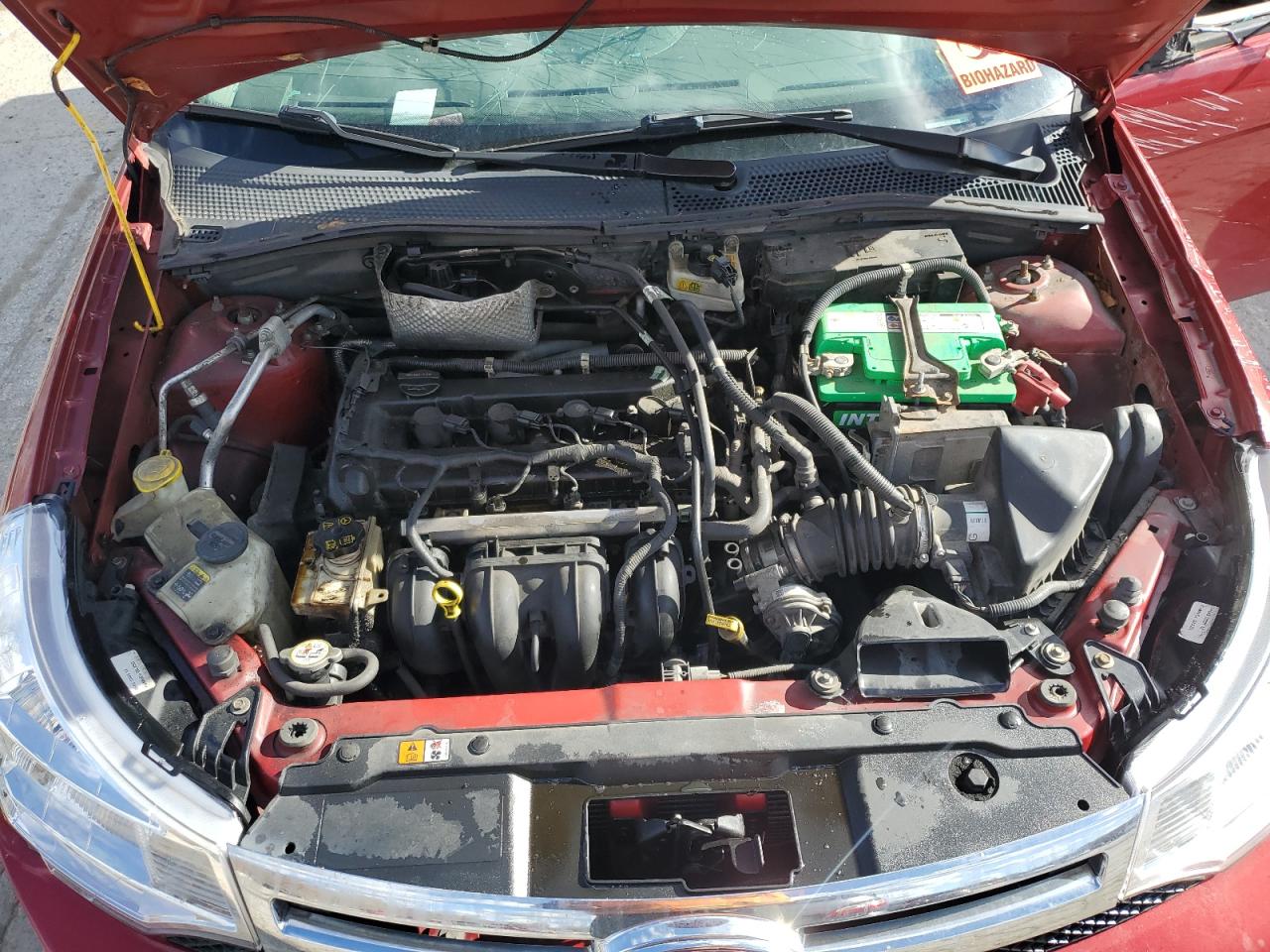 2010 Ford Focus Se Красный vin: 1FAHP3FN1AW131719