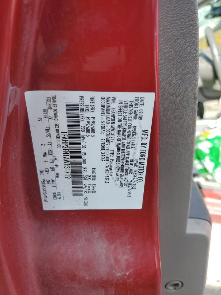 2010 Ford Focus Se Красный vin: 1FAHP3FN1AW131719