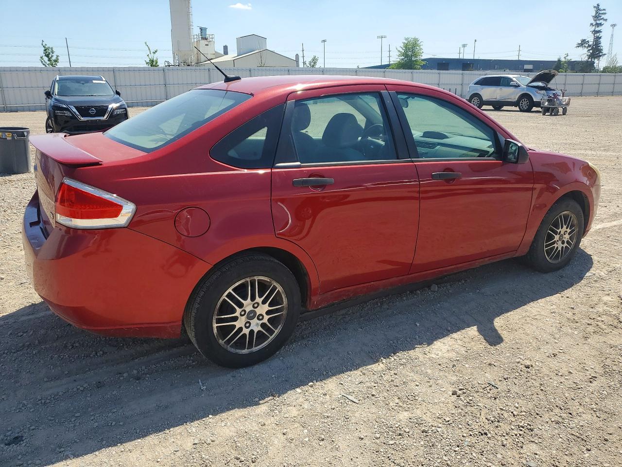 2010 Ford Focus Se Red vin: 1FAHP3FN1AW207245