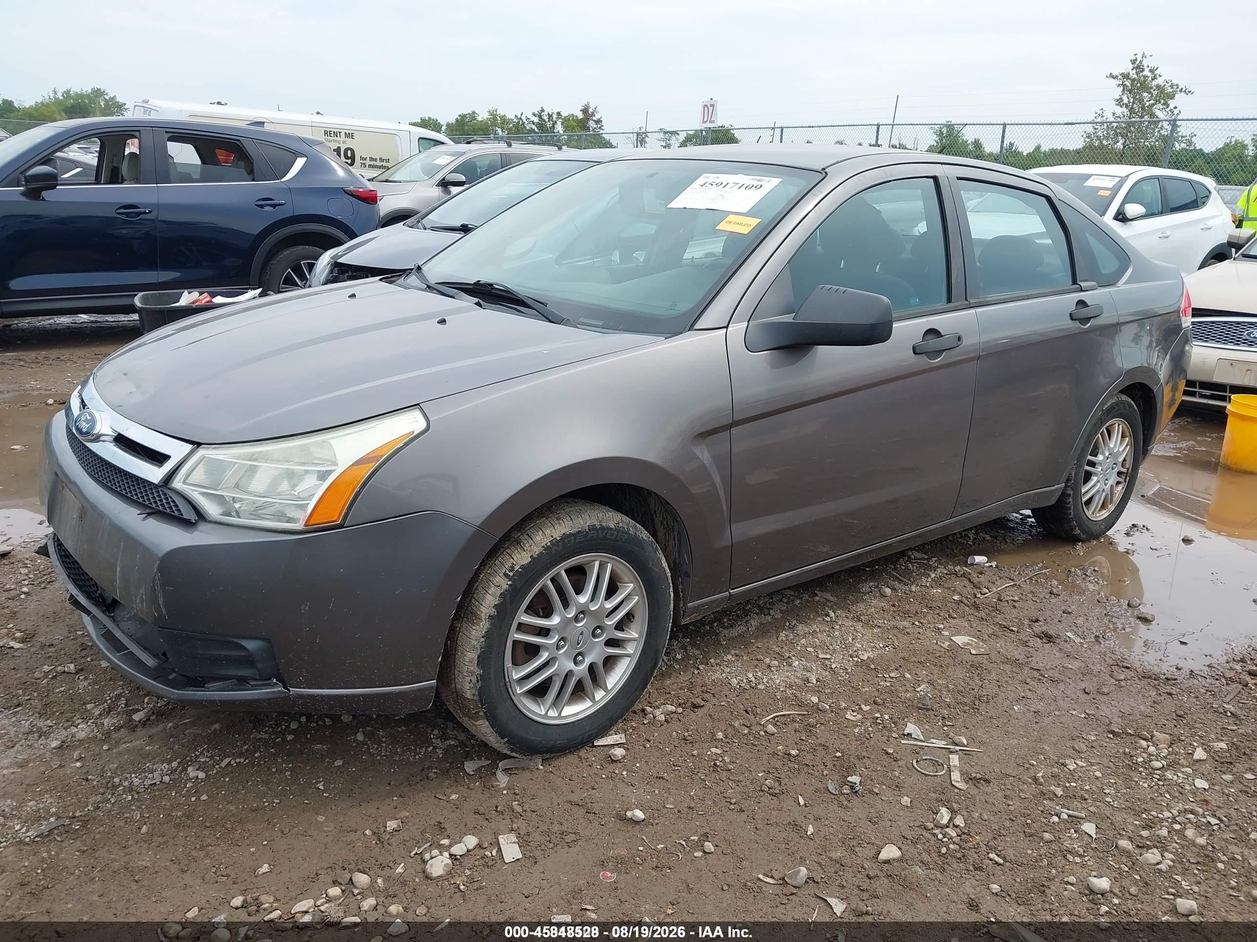 2010 Ford Focus Se Gray vin: 1FAHP3FN1AW278347