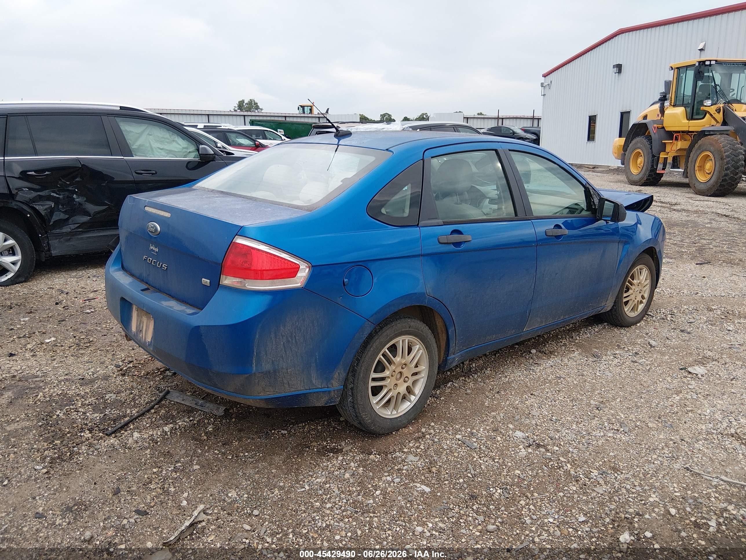 2011 Ford Focus Se Blue vin: 1FAHP3FN1BW106711