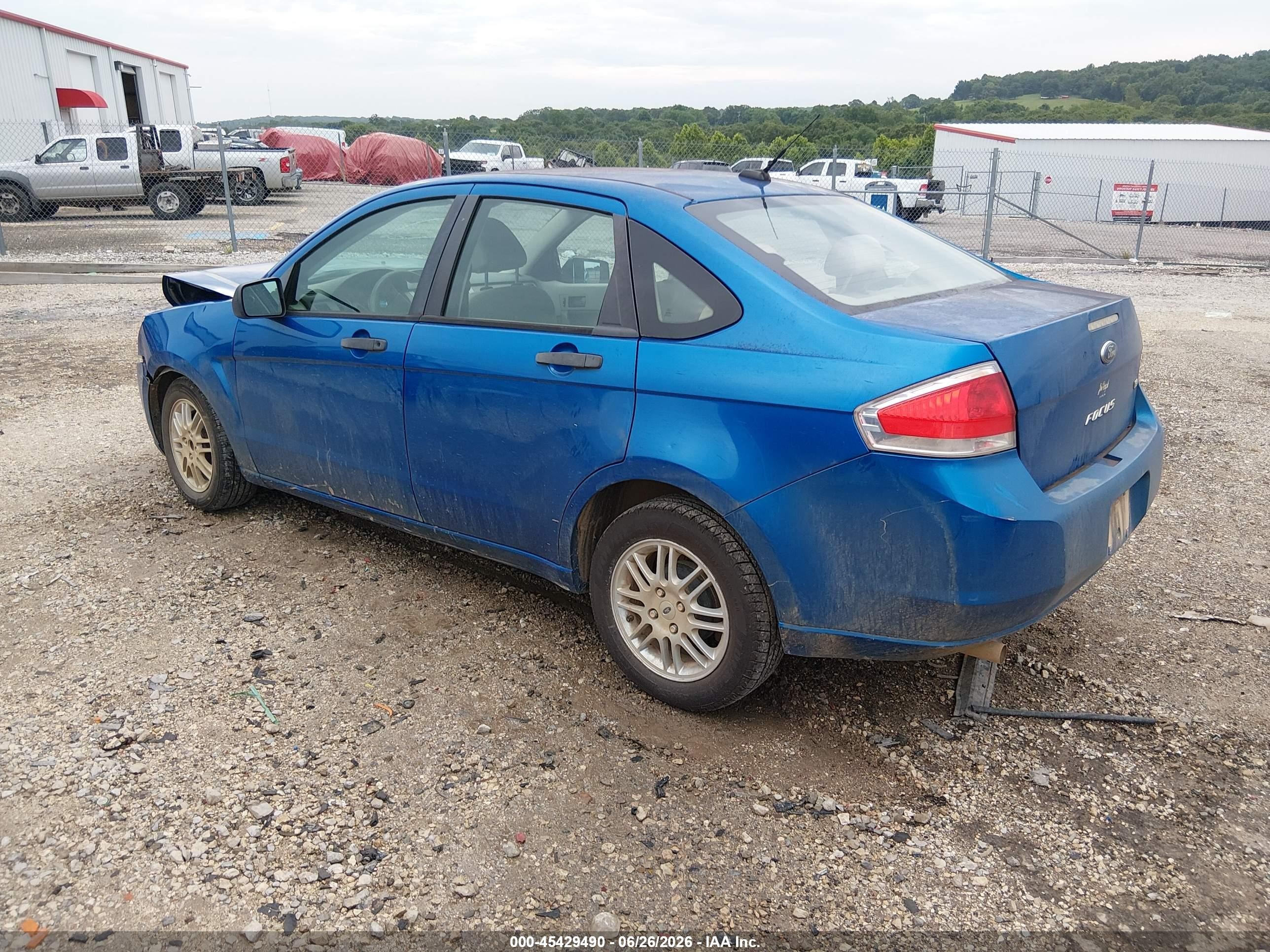 2011 Ford Focus Se Blue vin: 1FAHP3FN1BW106711
