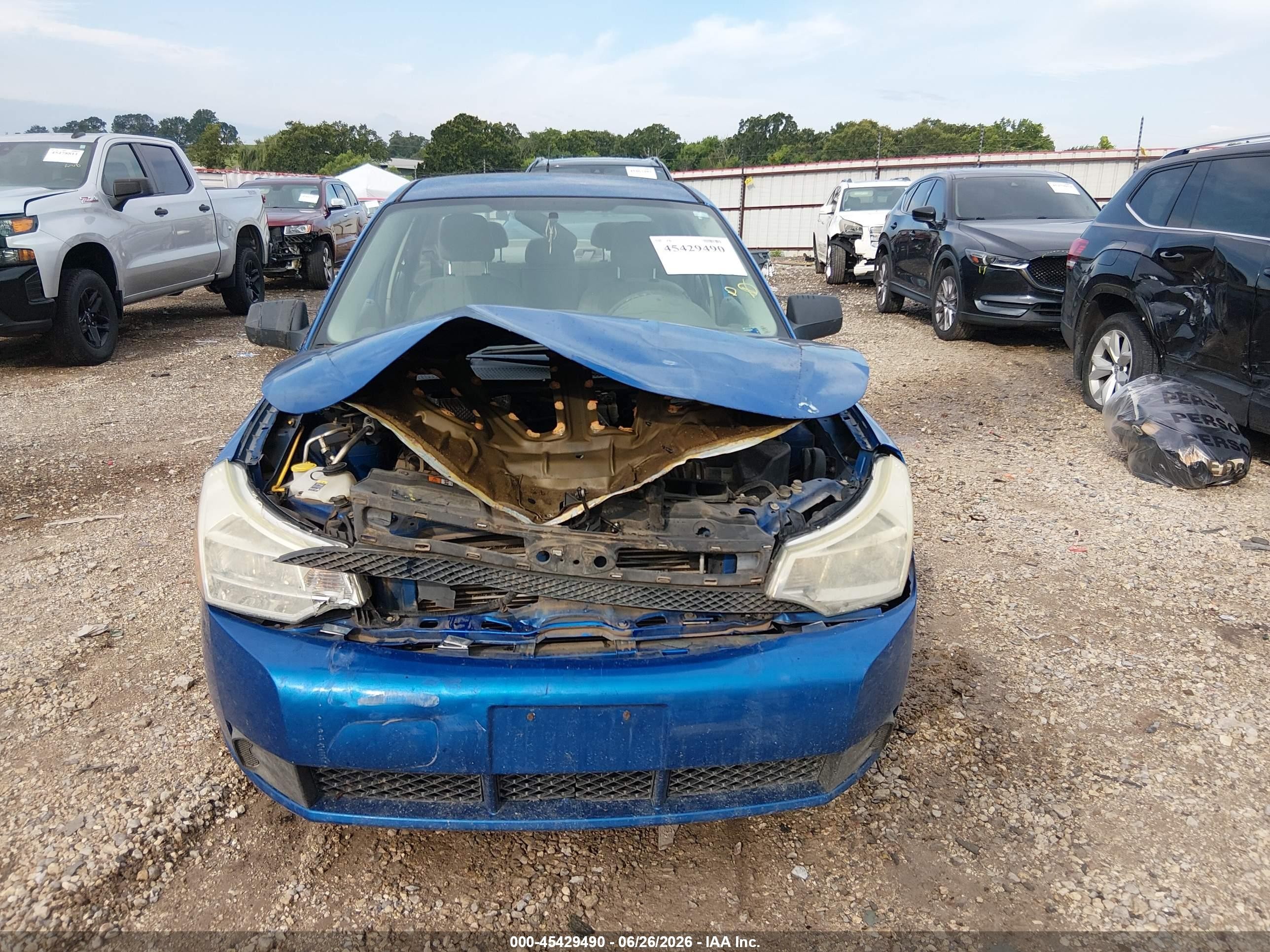 2011 Ford Focus Se Blue vin: 1FAHP3FN1BW106711