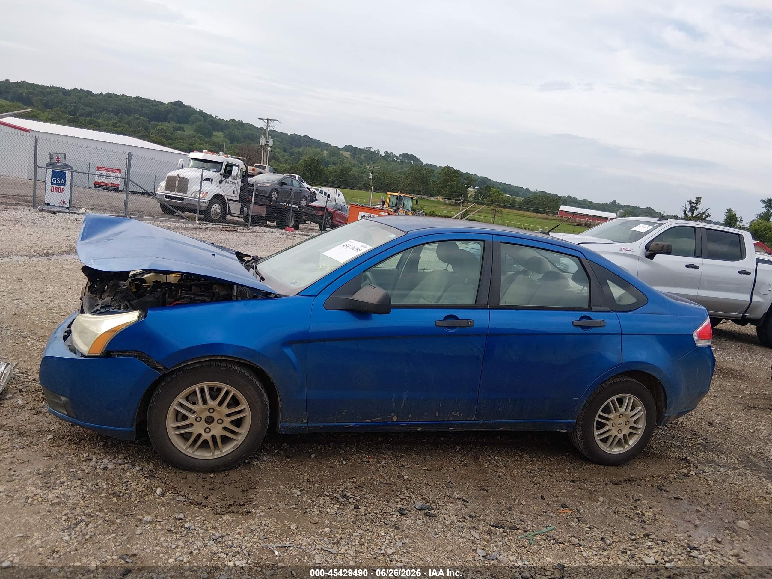 2011 Ford Focus Se Blue vin: 1FAHP3FN1BW106711