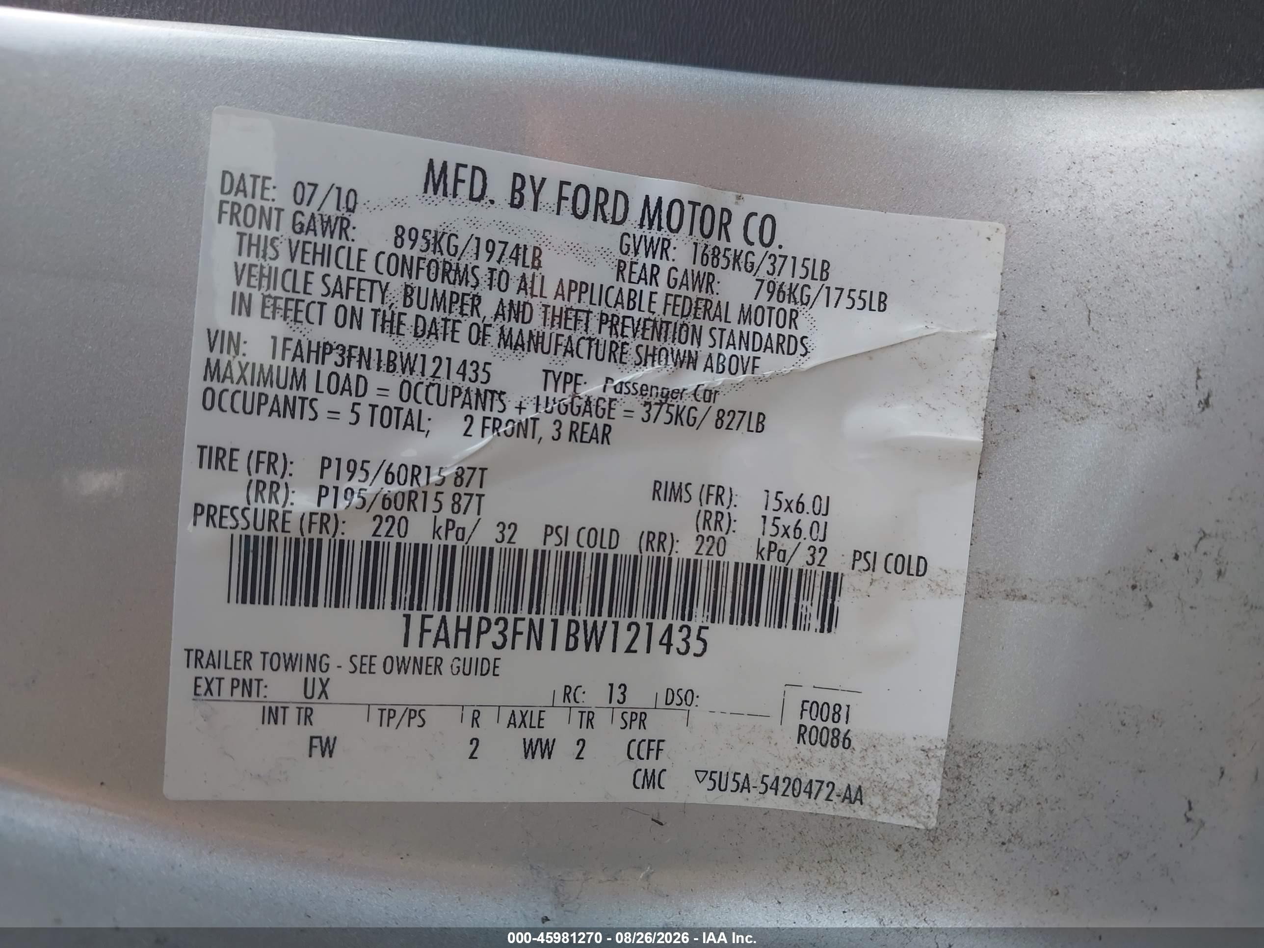 2011 Ford Focus Se Silver vin: 1FAHP3FN1BW121435