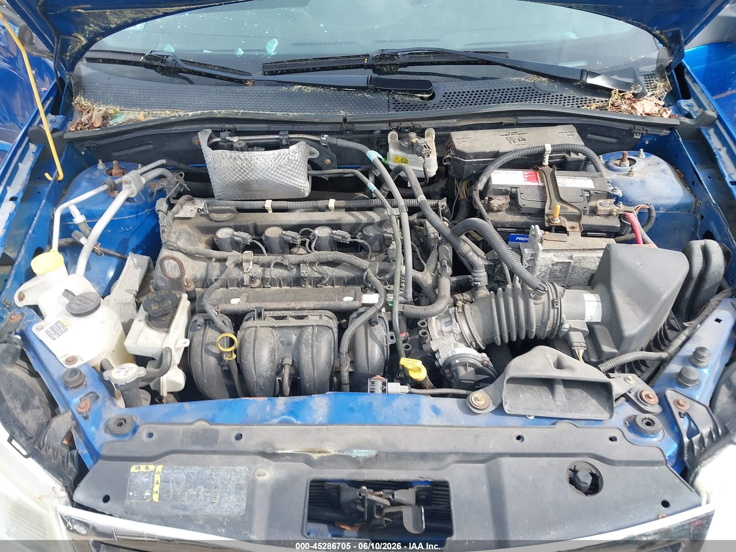2011 Ford Focus Se Blue vin: 1FAHP3FN1BW132323