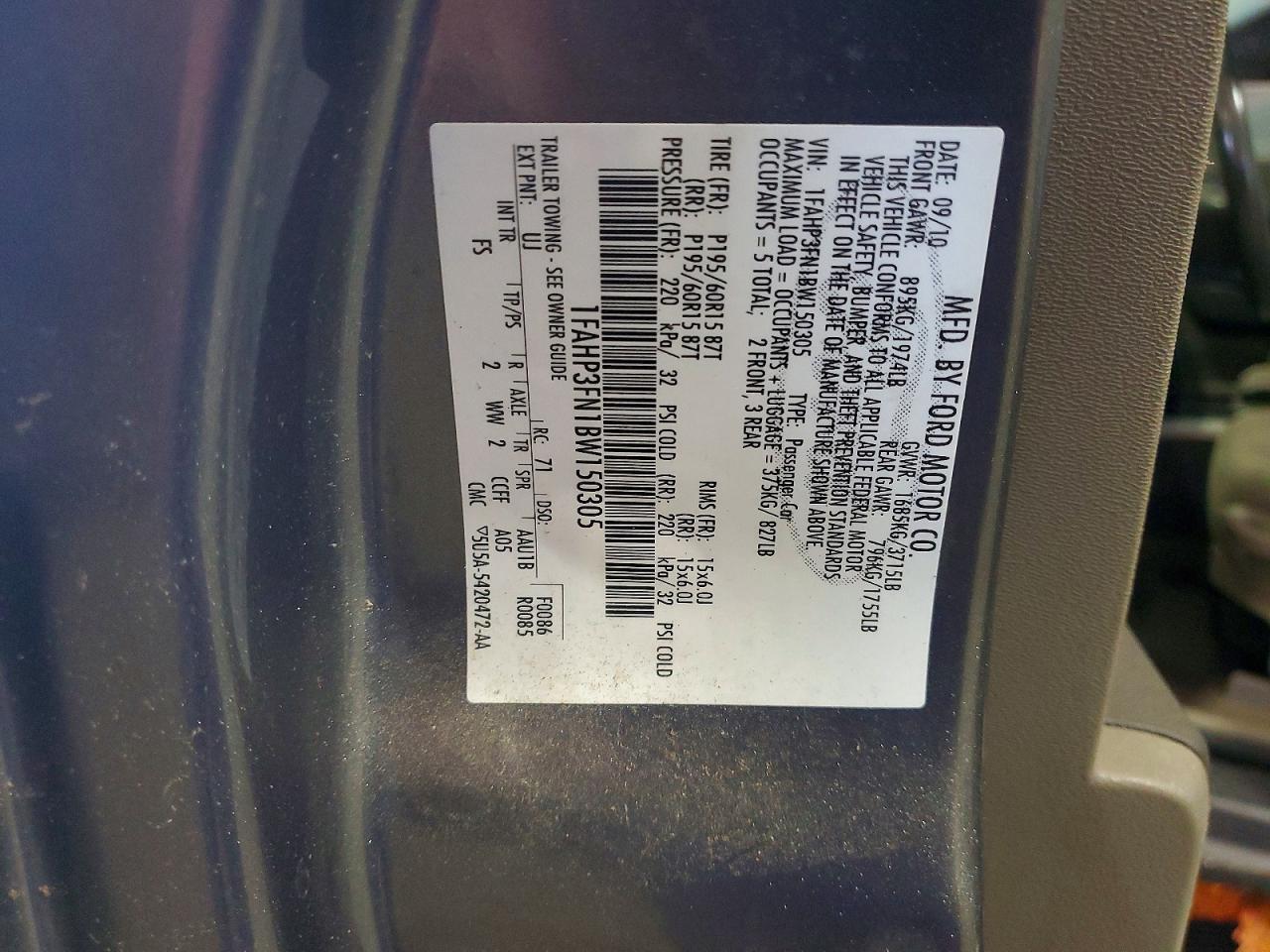 2011 Ford Focus Se Серый vin: 1FAHP3FN1BW150305
