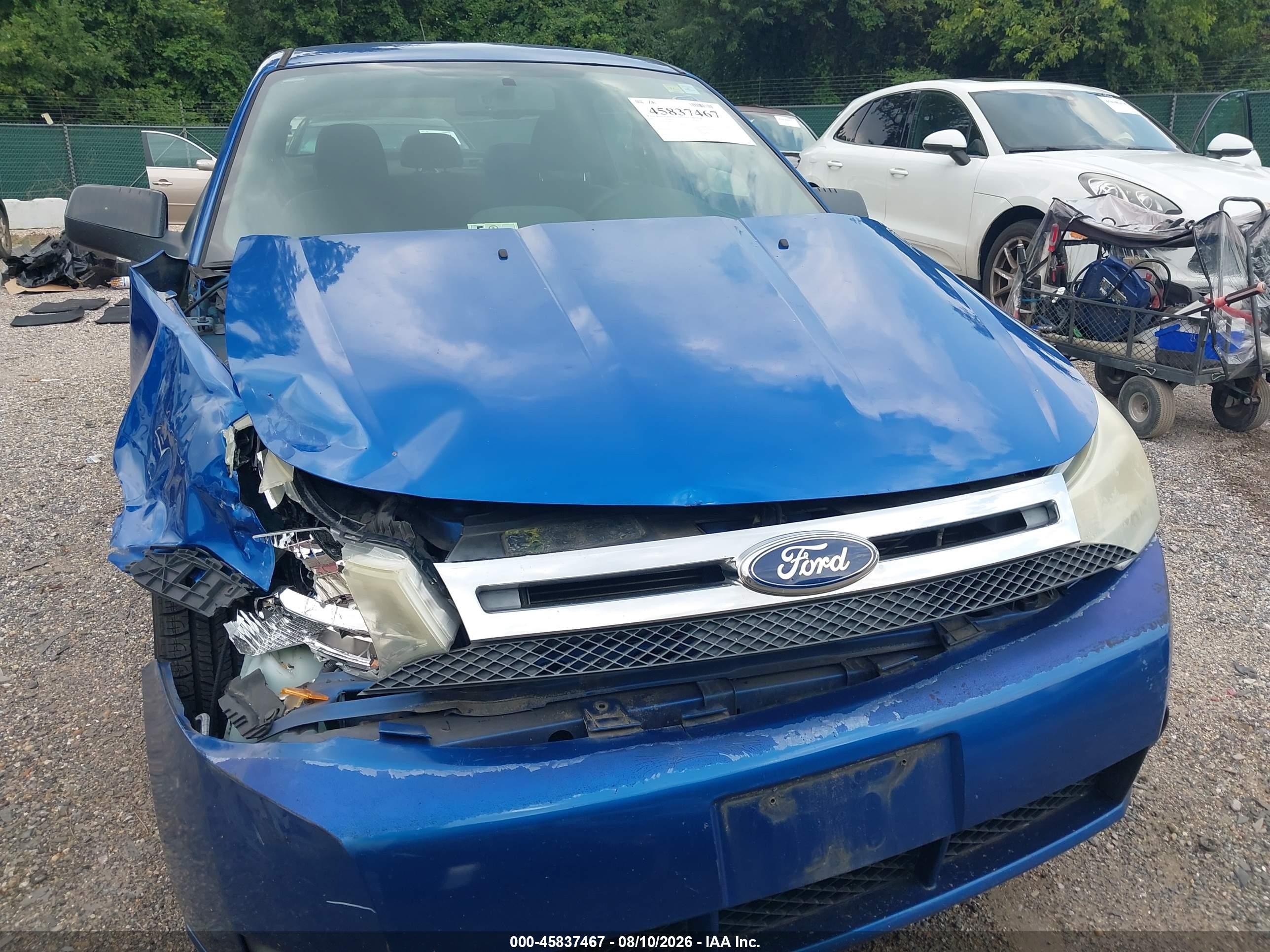2011 Ford Focus Se Blue vin: 1FAHP3FN1BW160171