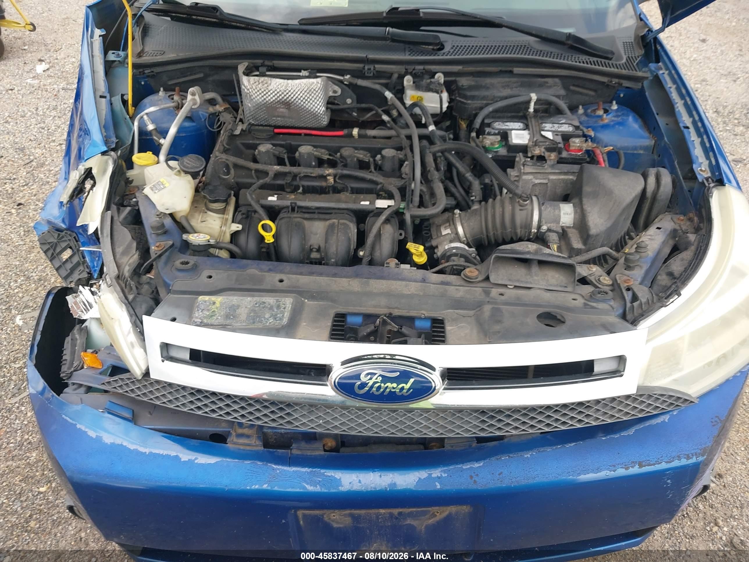 2011 Ford Focus Se Blue vin: 1FAHP3FN1BW160171