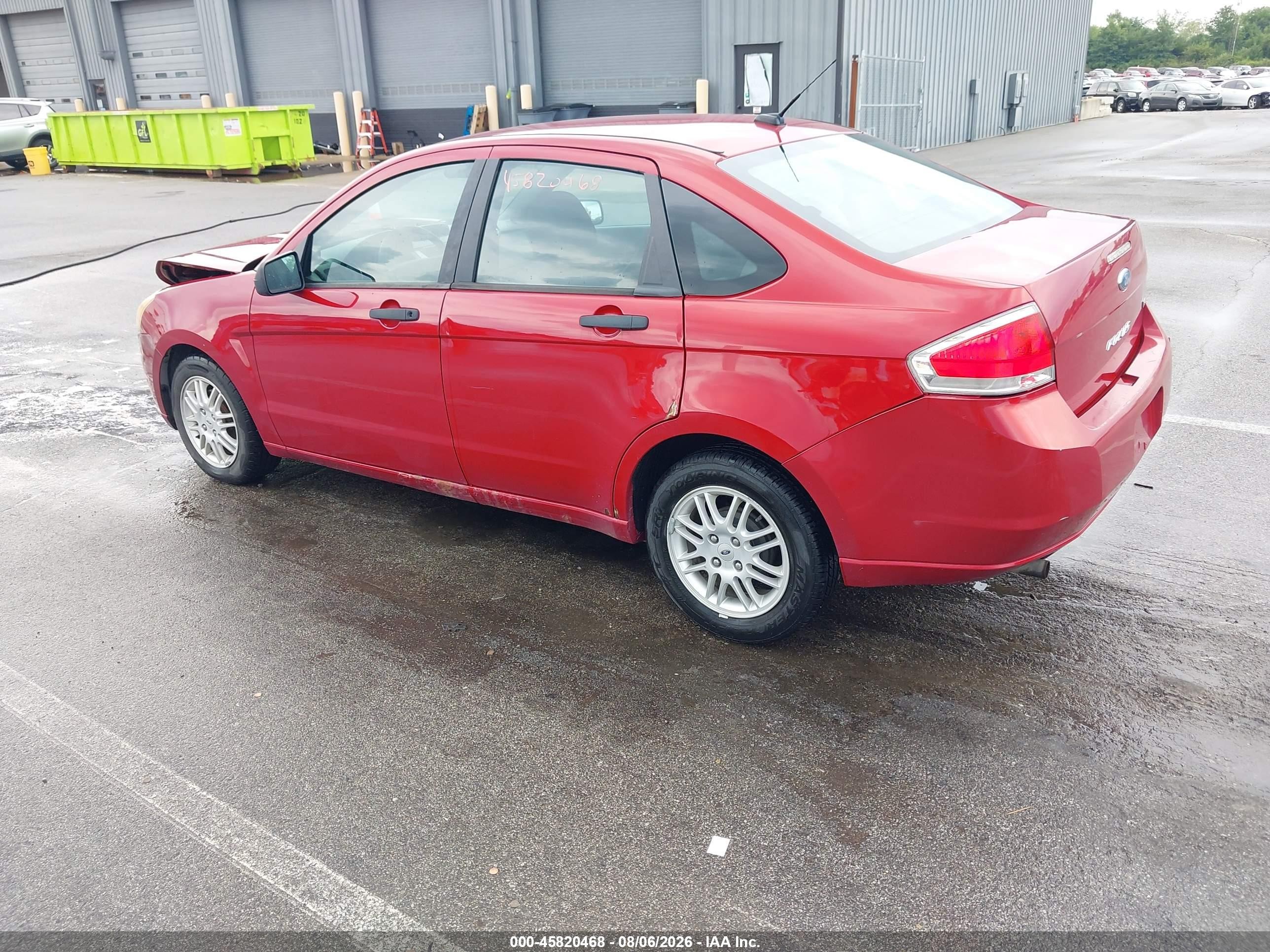 2011 Ford Focus Se Red vin: 1FAHP3FN1BW189542