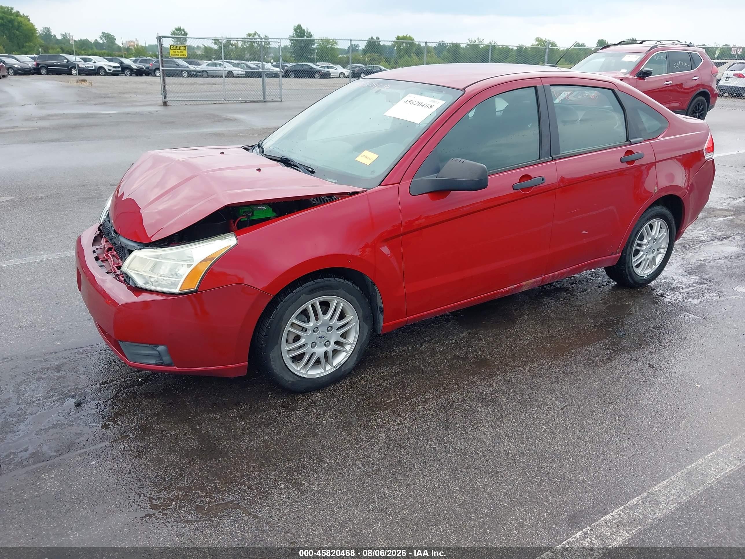 2011 Ford Focus Se Red vin: 1FAHP3FN1BW189542
