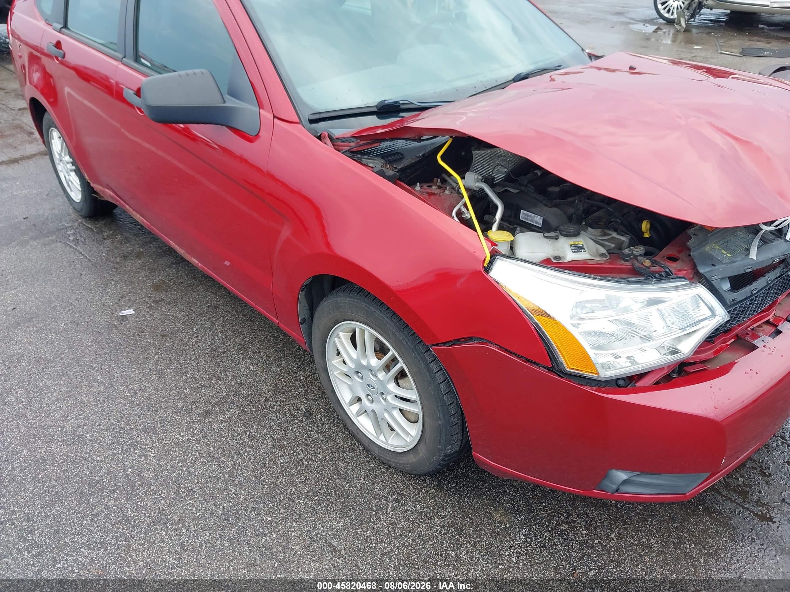 2011 Ford Focus Se Red vin: 1FAHP3FN1BW189542