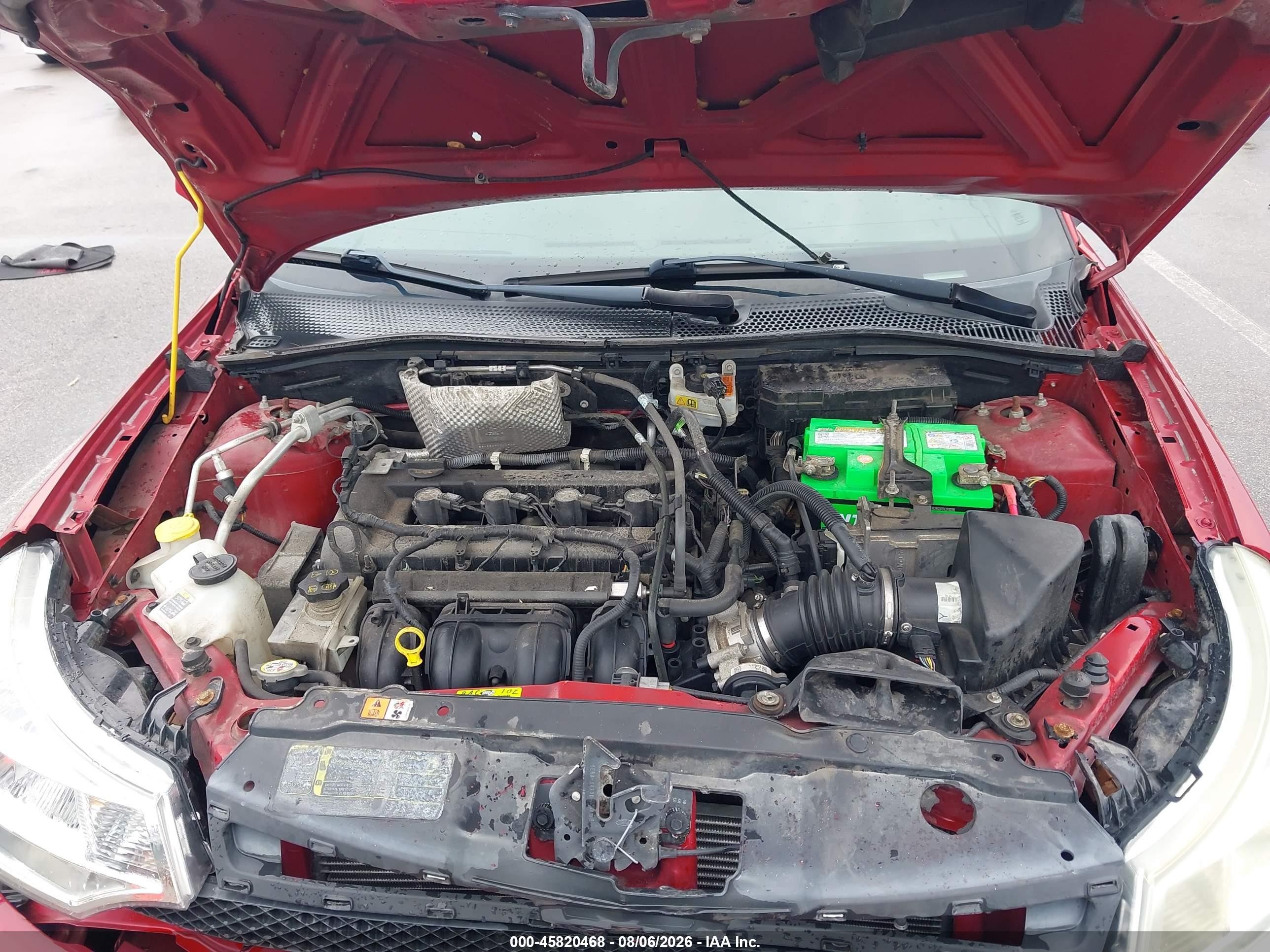 2011 Ford Focus Se Red vin: 1FAHP3FN1BW189542