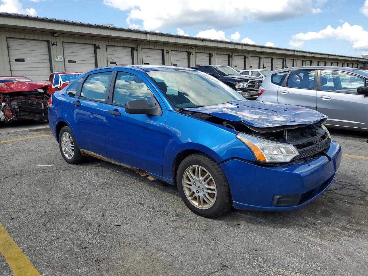 2010 Ford Focus Se Blue vin: 1FAHP3FN2AW205326