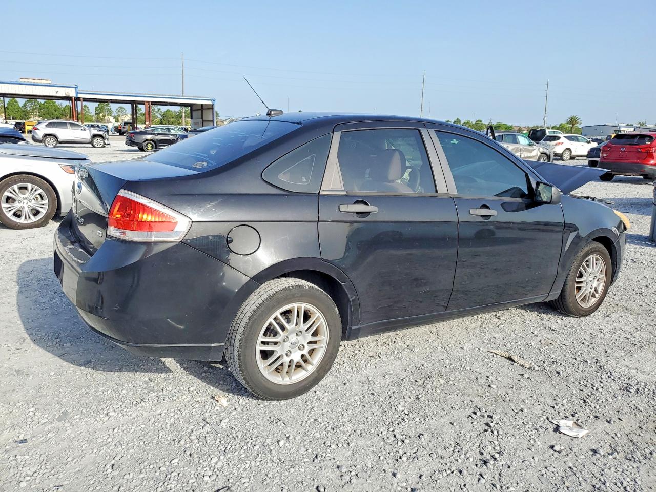 2010 Ford Focus Se Black vin: 1FAHP3FN2AW276865