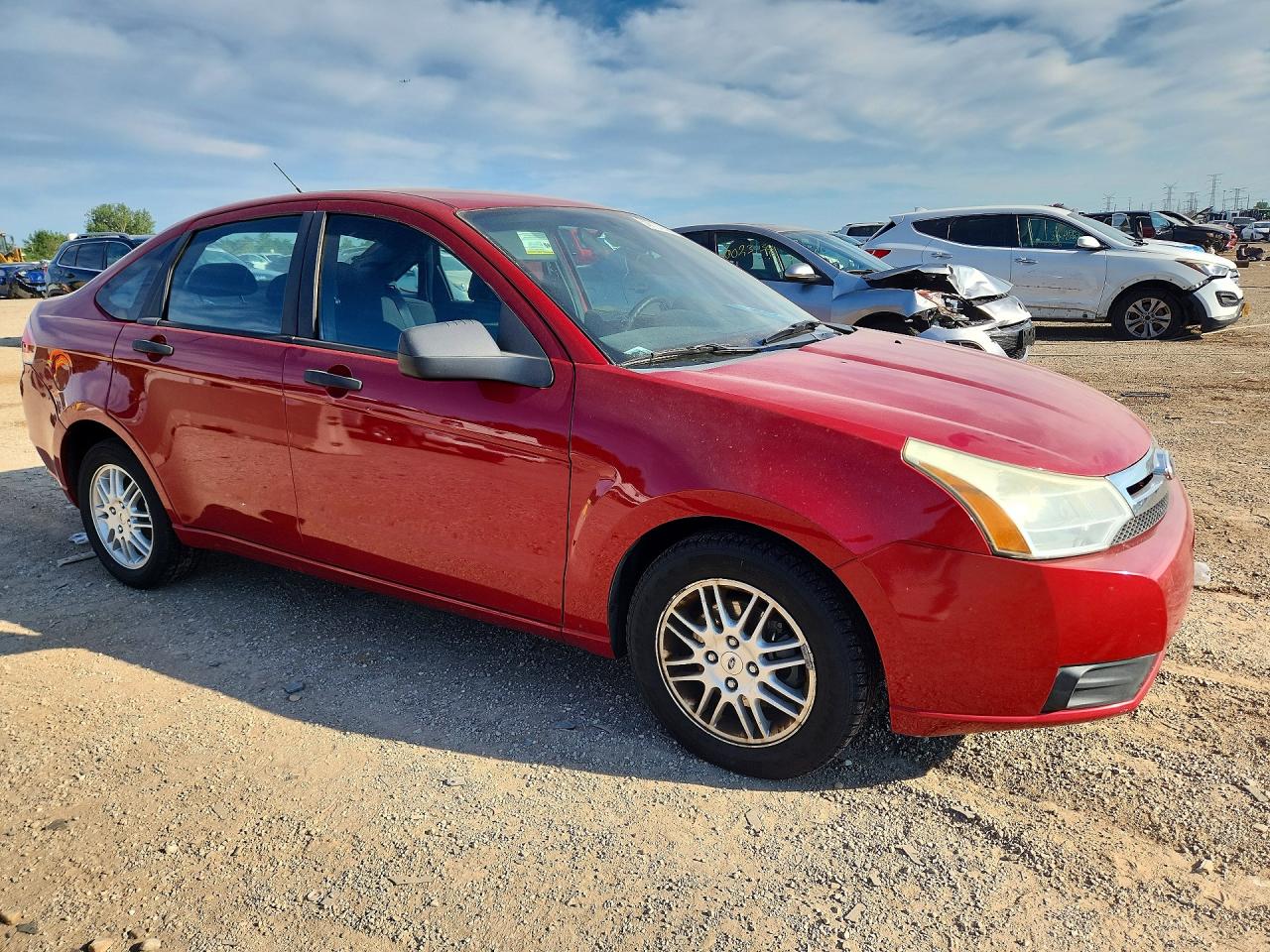 2010 Ford Focus Se Maroon vin: 1FAHP3FN2AW277255