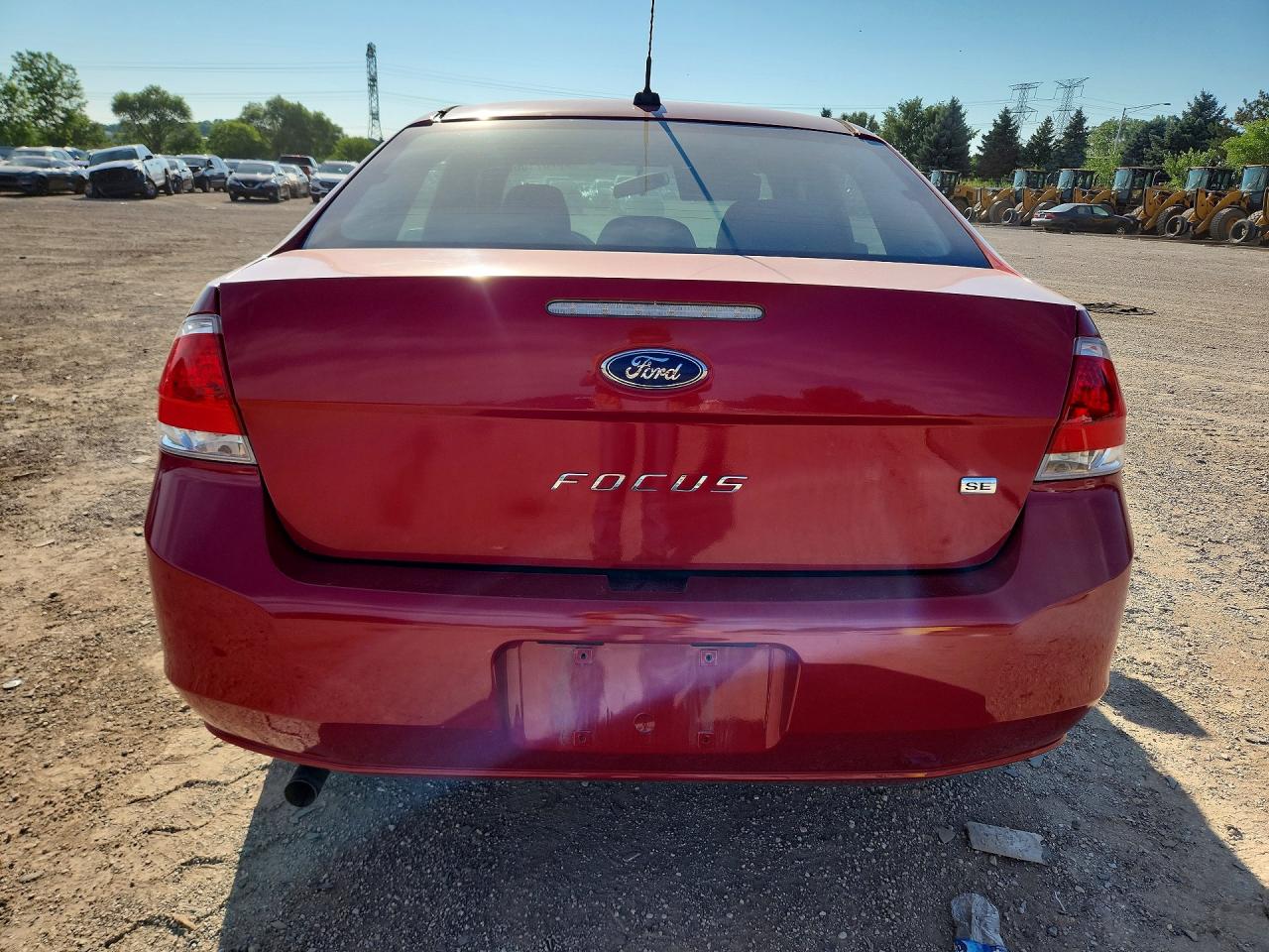 2010 Ford Focus Se Maroon vin: 1FAHP3FN2AW277255