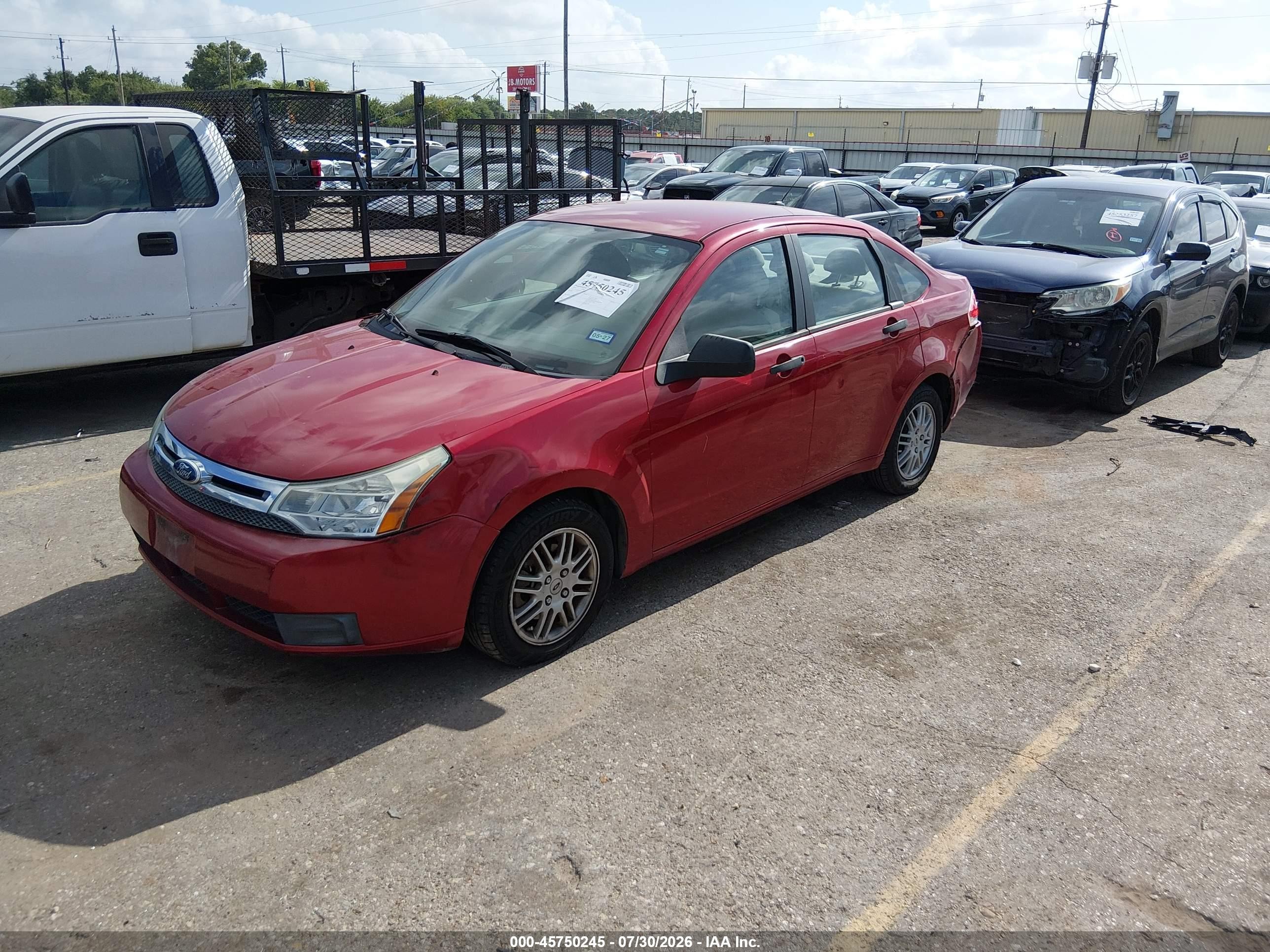 2010 Ford Focus Se Red vin: 1FAHP3FN2AW279460