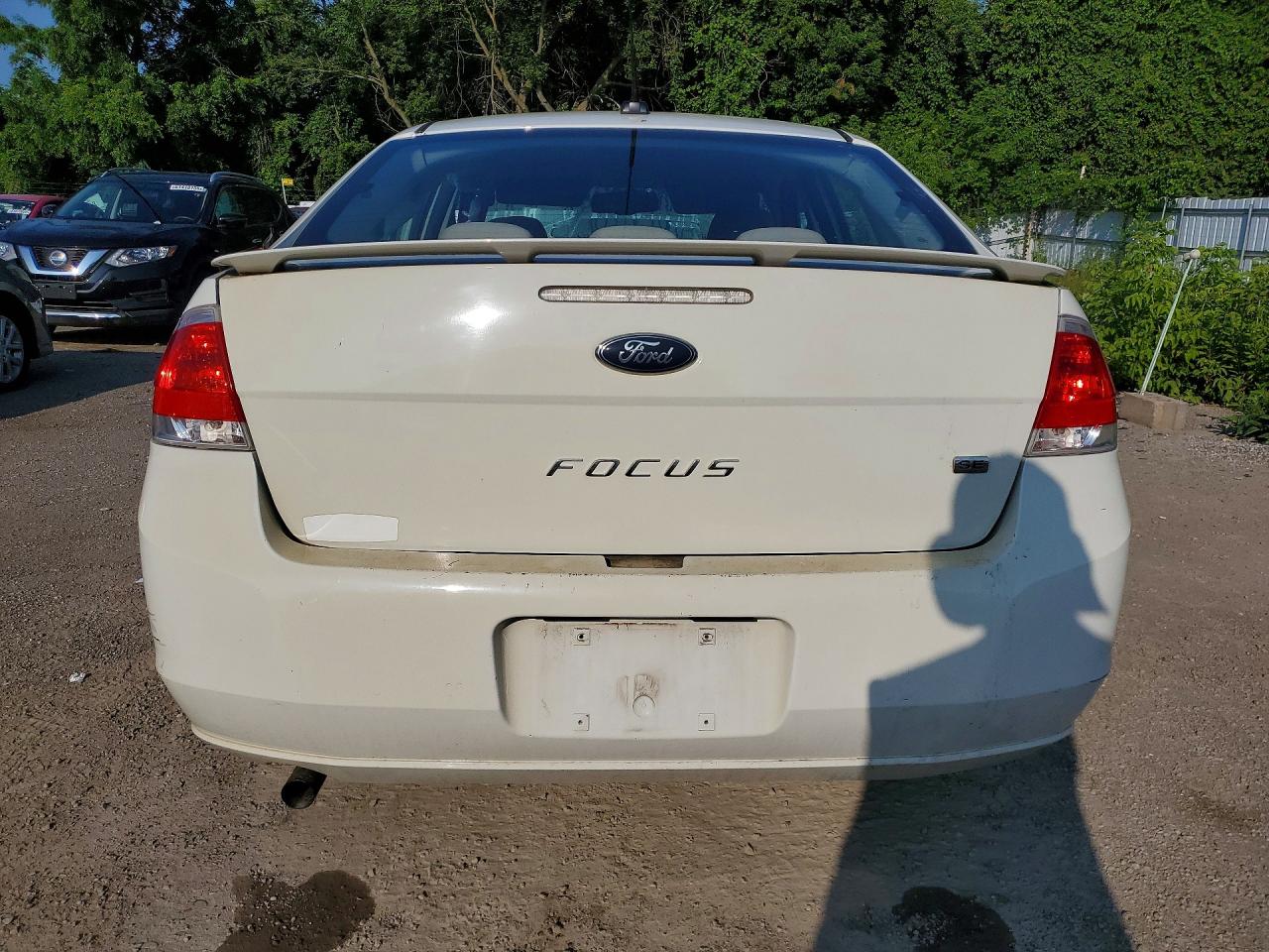 2010 Ford Focus Se White vin: 1FAHP3FN2AW284156