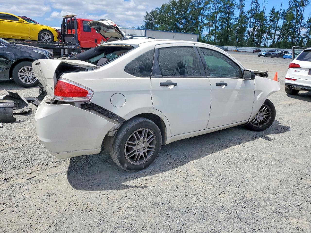 2011 Ford Focus Se White vin: 1FAHP3FN2BW152810